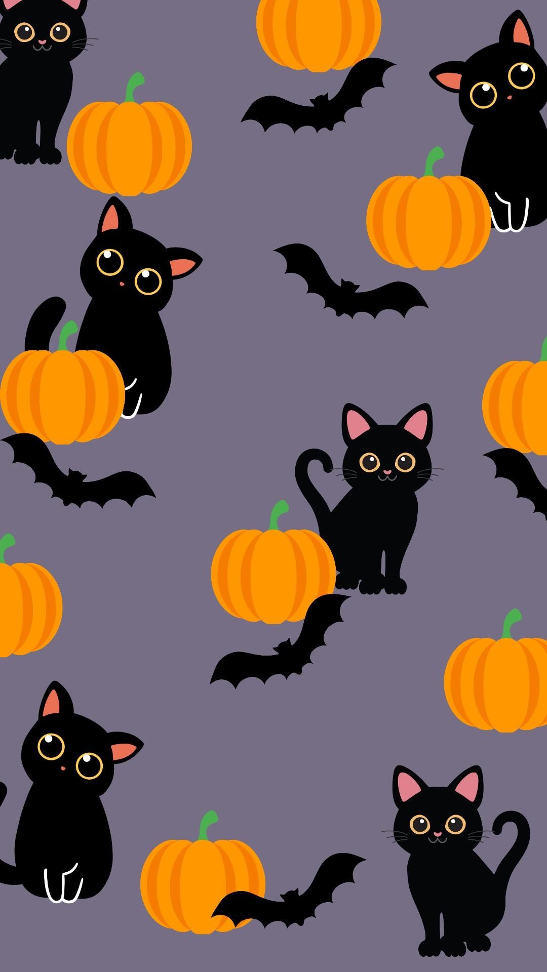 1080x1920 Cat Phone Wallpaper- Halloween Wallpaper Cat Background
