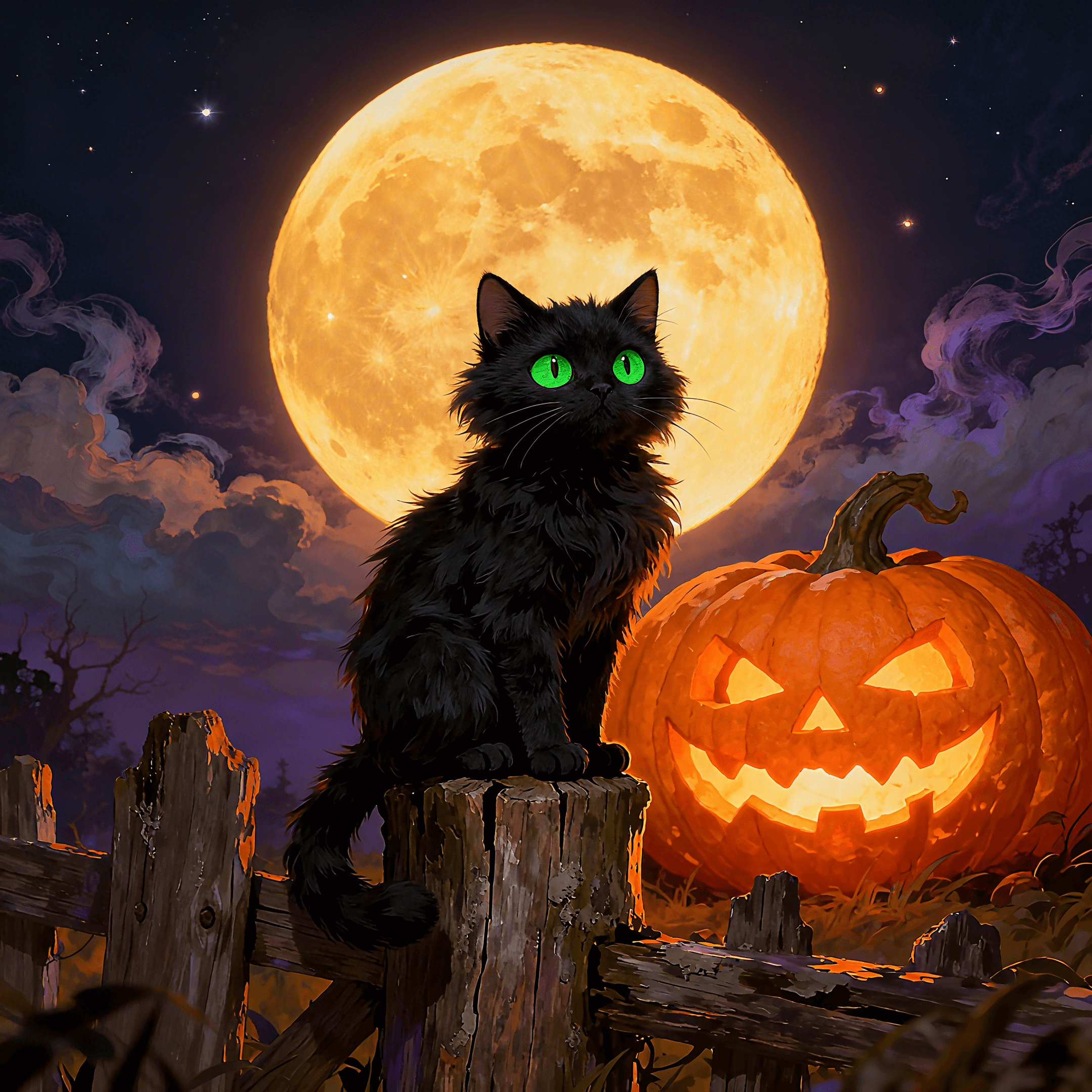 2160x2160 The Mystery Behind Halloween's Favorite Feline: The Black Cat