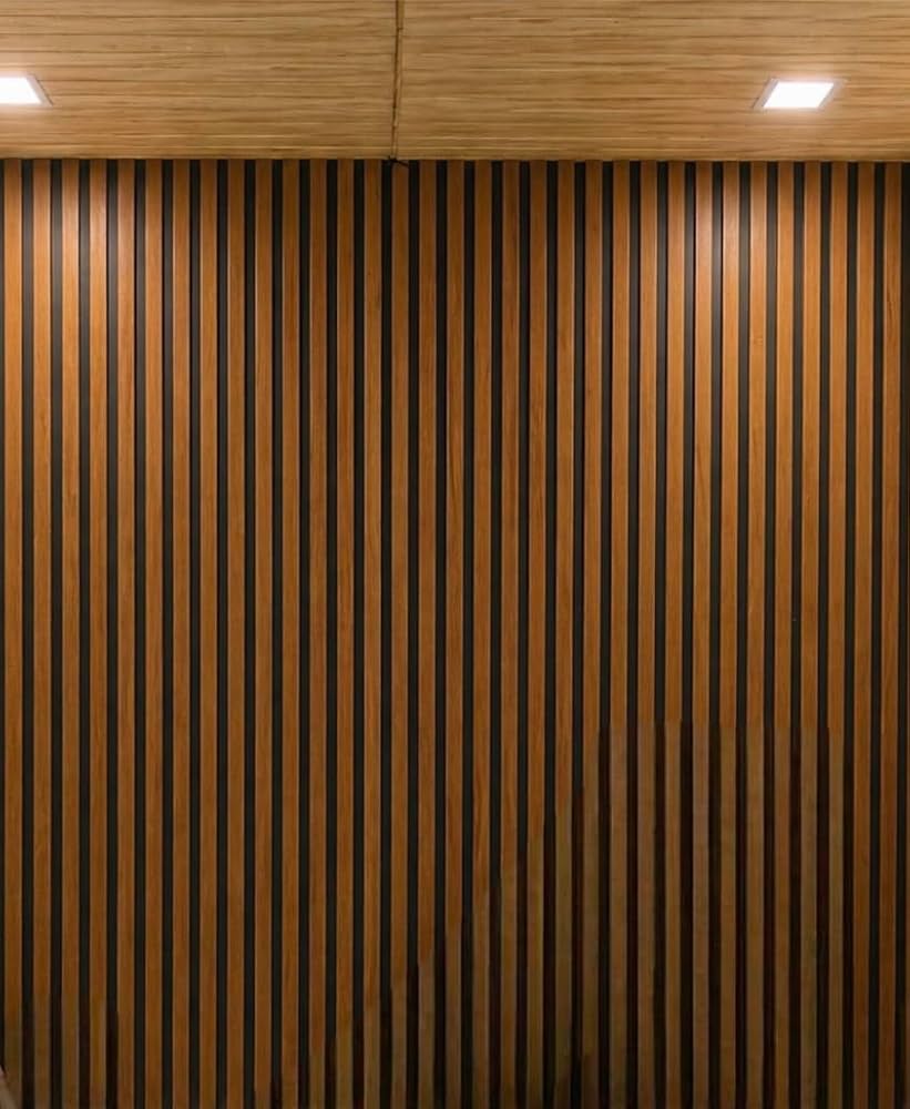 821x1000 3D Wooden Strip Design Self Adhesive Wallpaper. Brown & Black Vertical Panel PVC Wall Sticker. Waterproof Peel & Stick Wallpaper for Living Room, Bedroom & Office : Amazon.in: Home Improvement