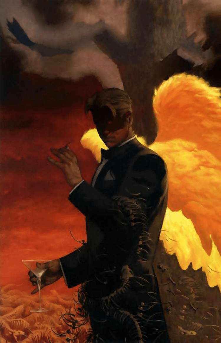 750x1166 Akuto Sai VS Lucifer Morningstar, Michael Demiurgos, The Thought Robot and Mandrakk