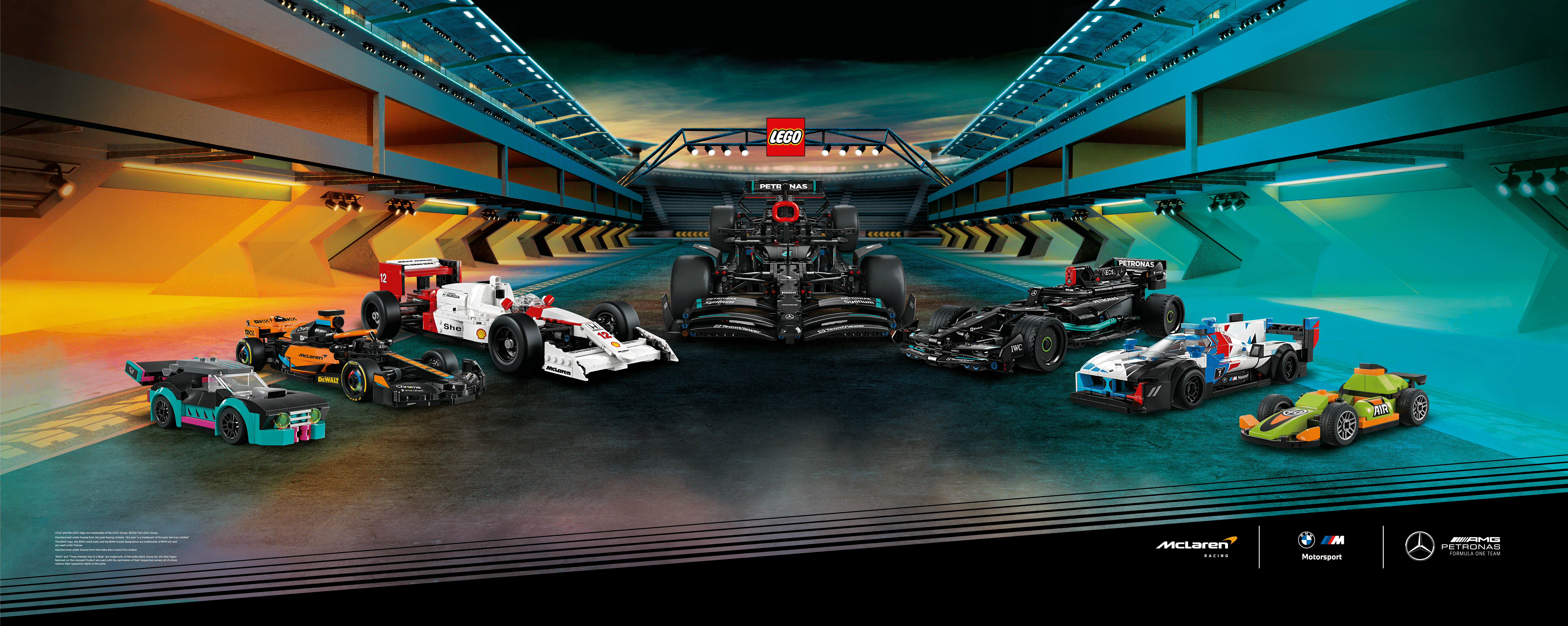 7559x3019 F1 Lego Car Wallpaper