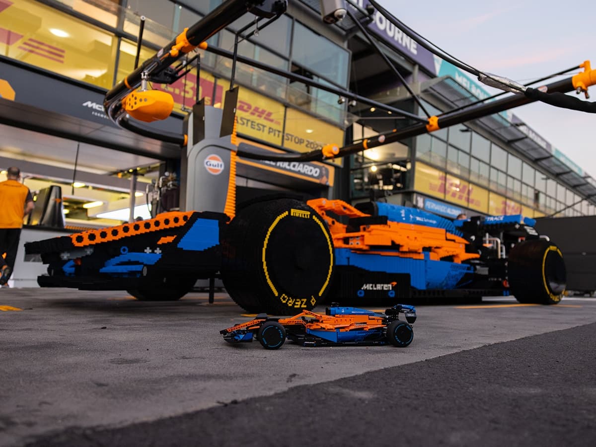 1200x900 Life Sized LEGO McLaren F1 Car Rolls Into Australian GP