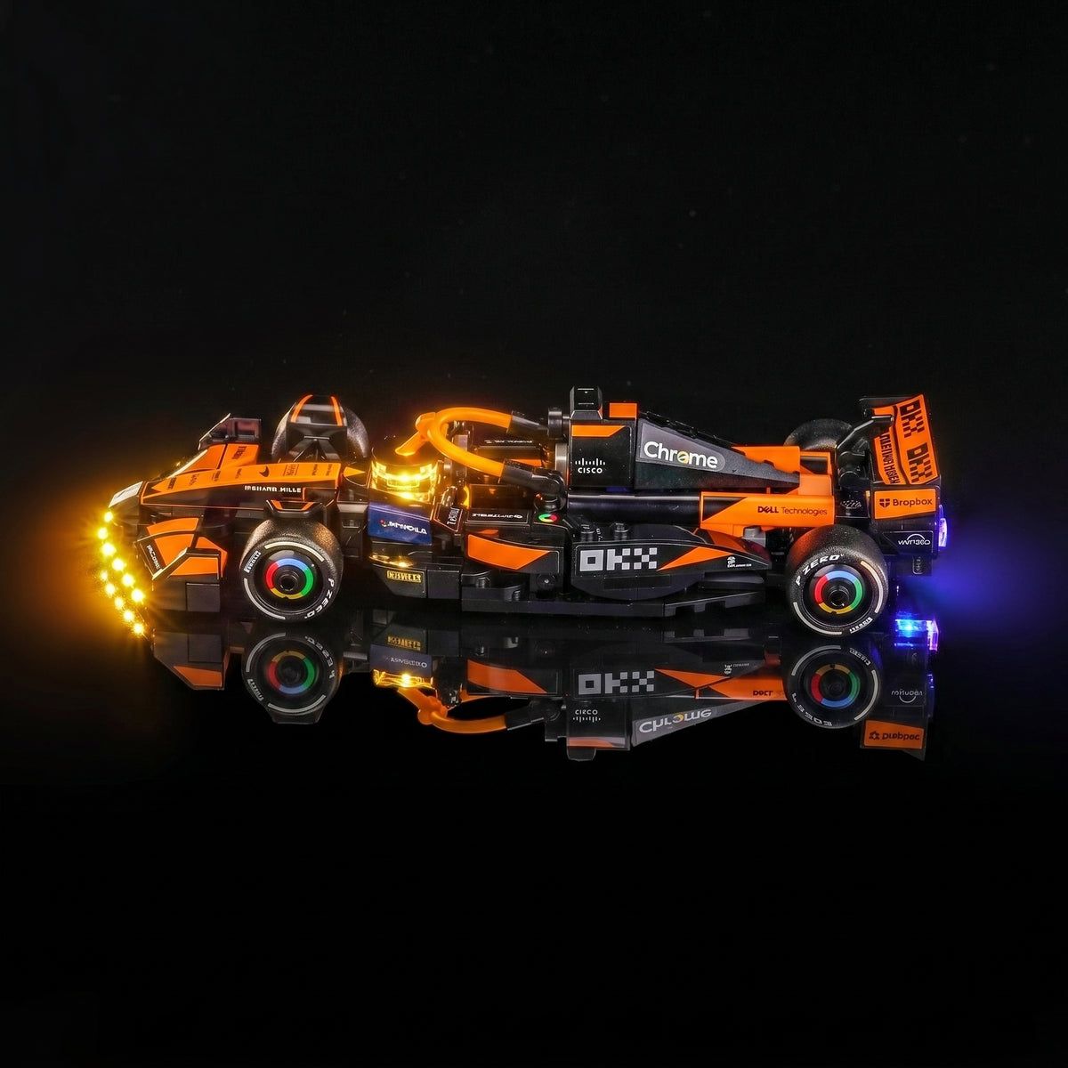 1200x1200 LED Kit LEGO® McLaren F1 Team MCL38 Race Car. Bright My Bricks