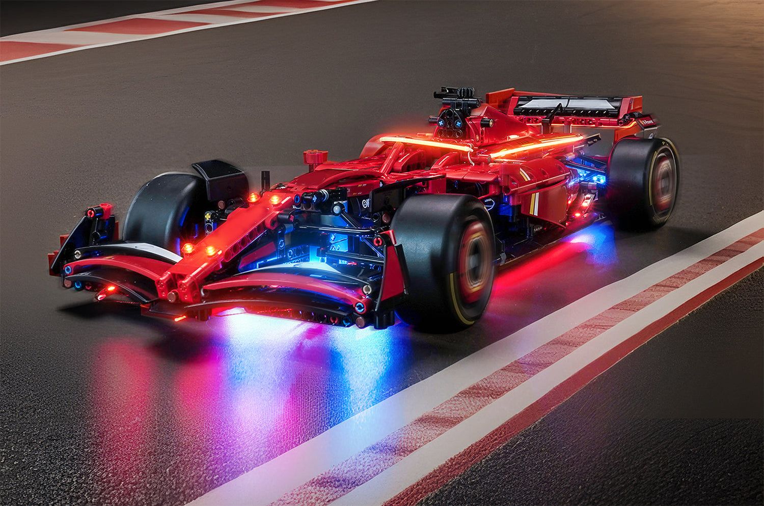 1500x994 Illuminate Your LEGO Ferrari SF 24 F1 Car With BrickBling Light Kit