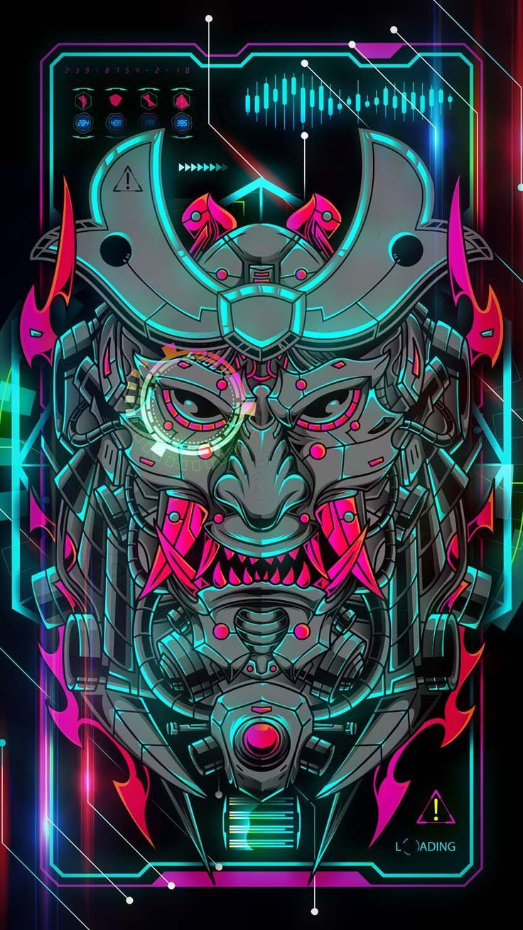 736x1308 Cyber Ninja Monster IPhone Wallpaper HD Wallpaper : iPhone Wallpaper