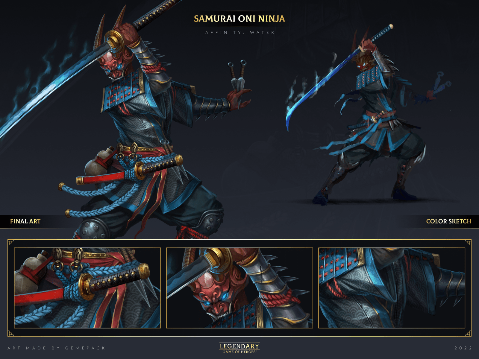 1600x1200 Samurai Oni Ninja by GAMEPACK Studio on Dribbble