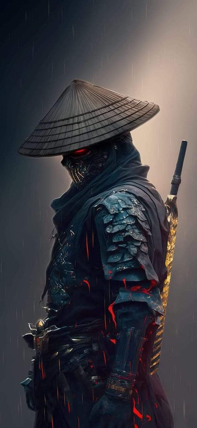 640x1387 Futuristic Samurai Oni Wallpaper. Art ninja, Warface wallpaper, Aomine kuroko