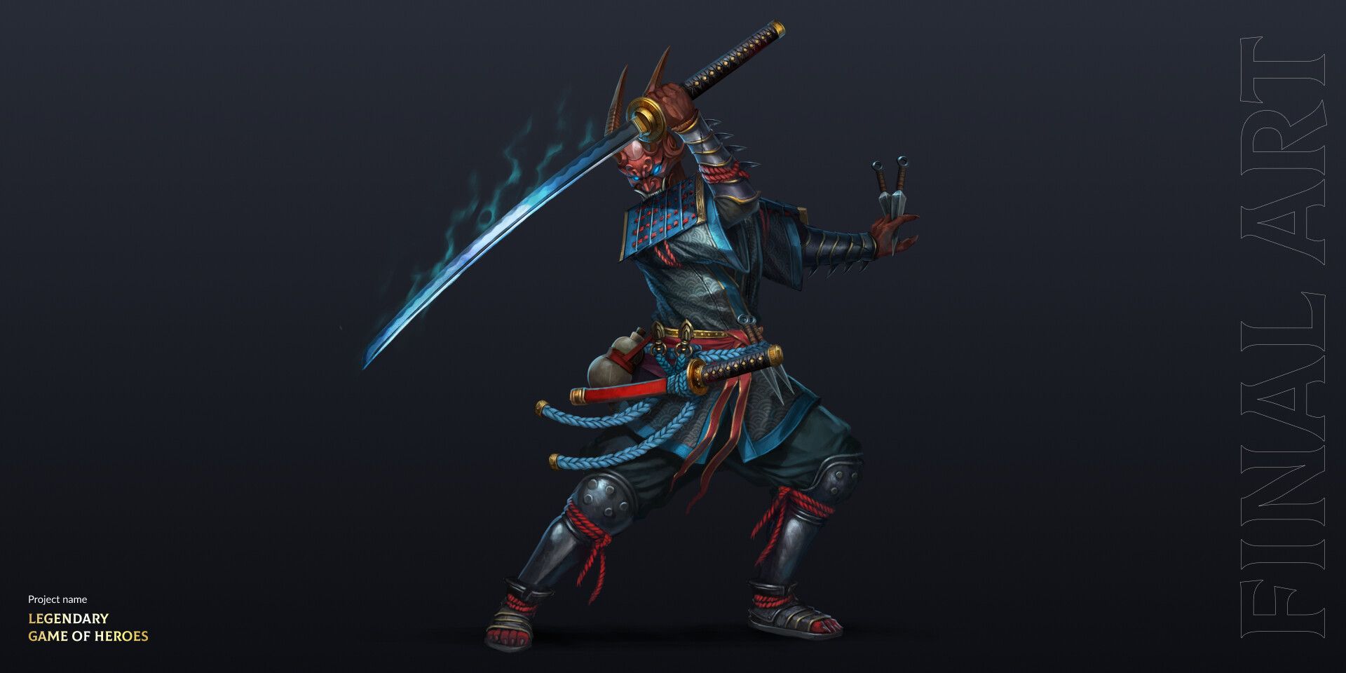 1920x960 Samurai Oni Ninja. Legendary: Game of Heroes