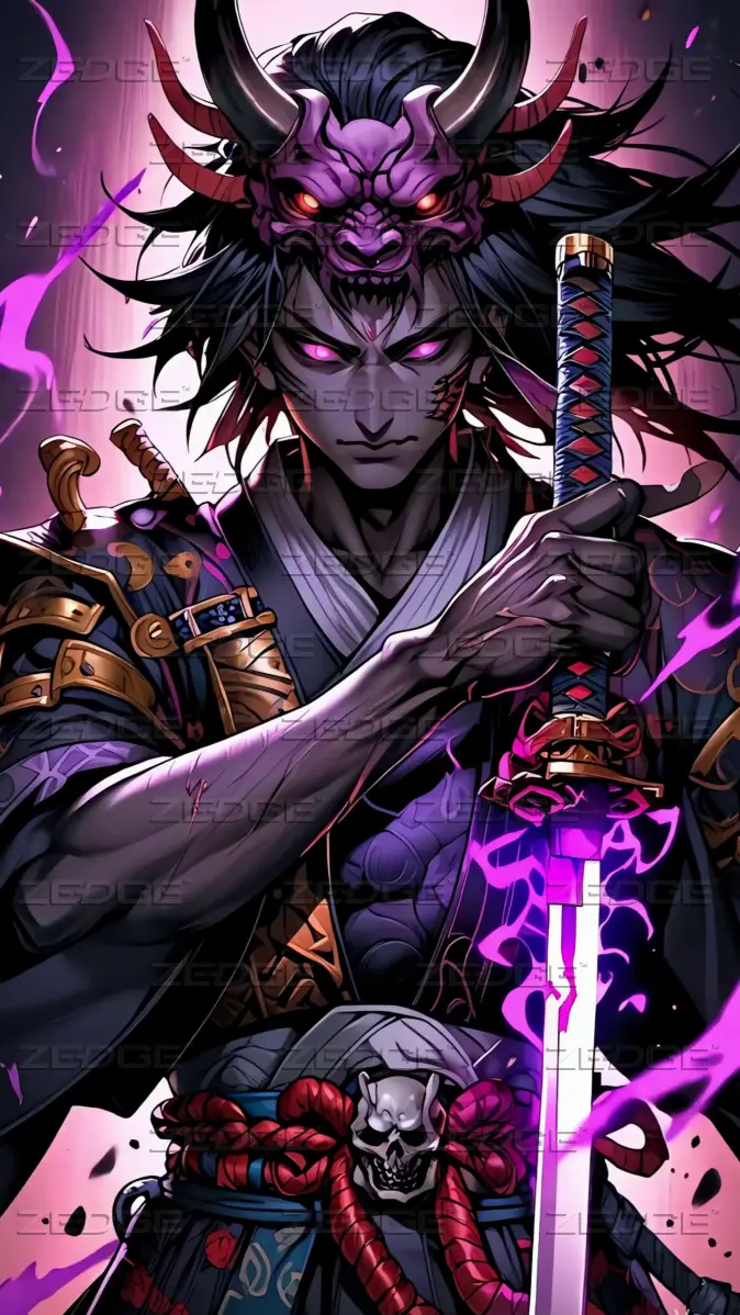 674x1198 Oni Samurai live wallpaper