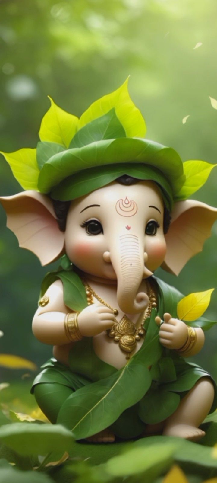 720x1600 Green ganesh. Pillayar image, Bal ganesha picture hd, Beautiful image