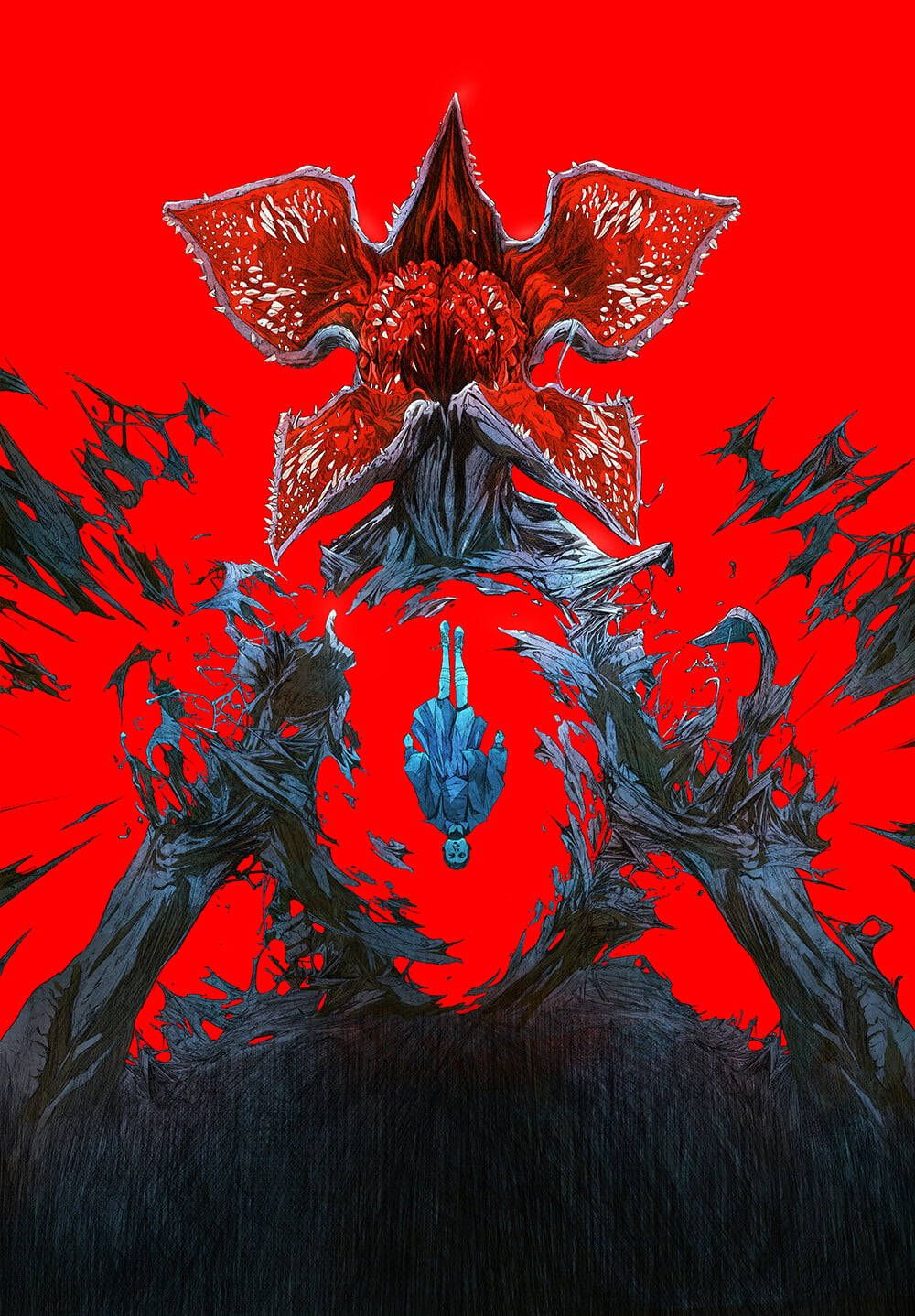1000x1438 Download Stranger Things Horror Villain Wallpaper