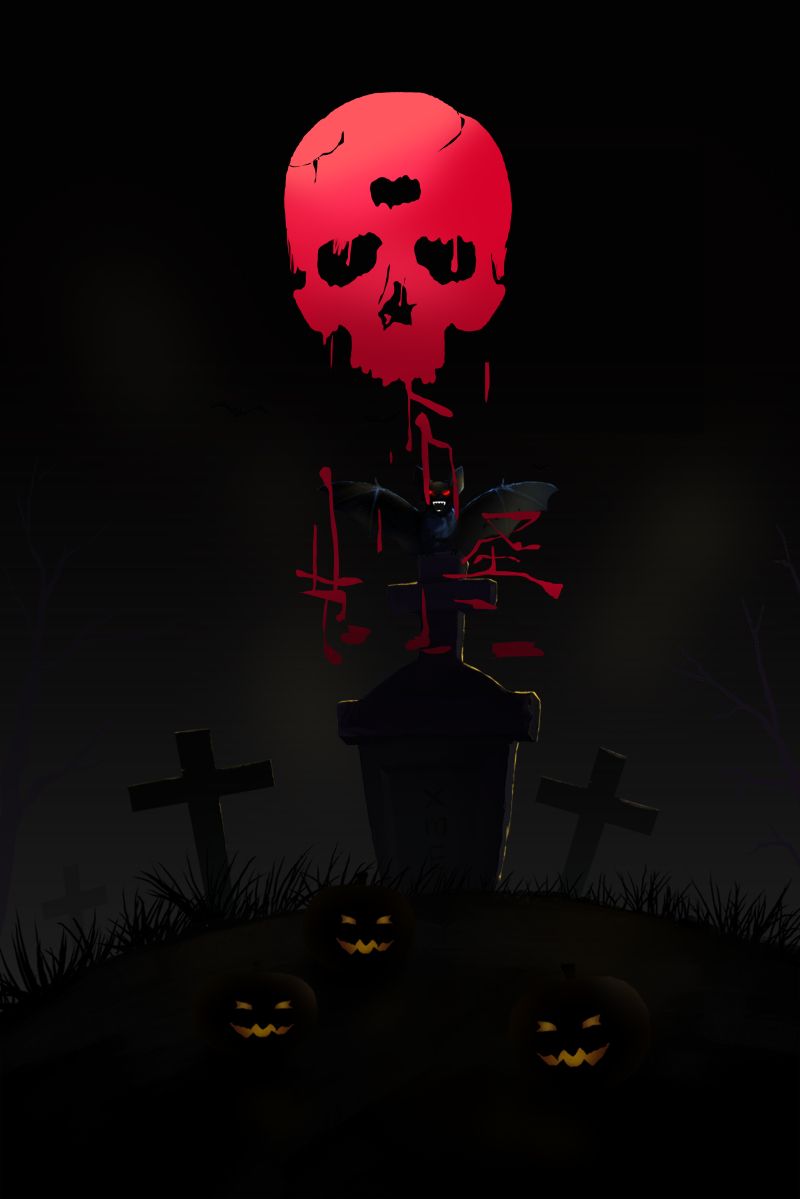 800x1199 Halloween Horror Cover Design Background. PSD Free Download