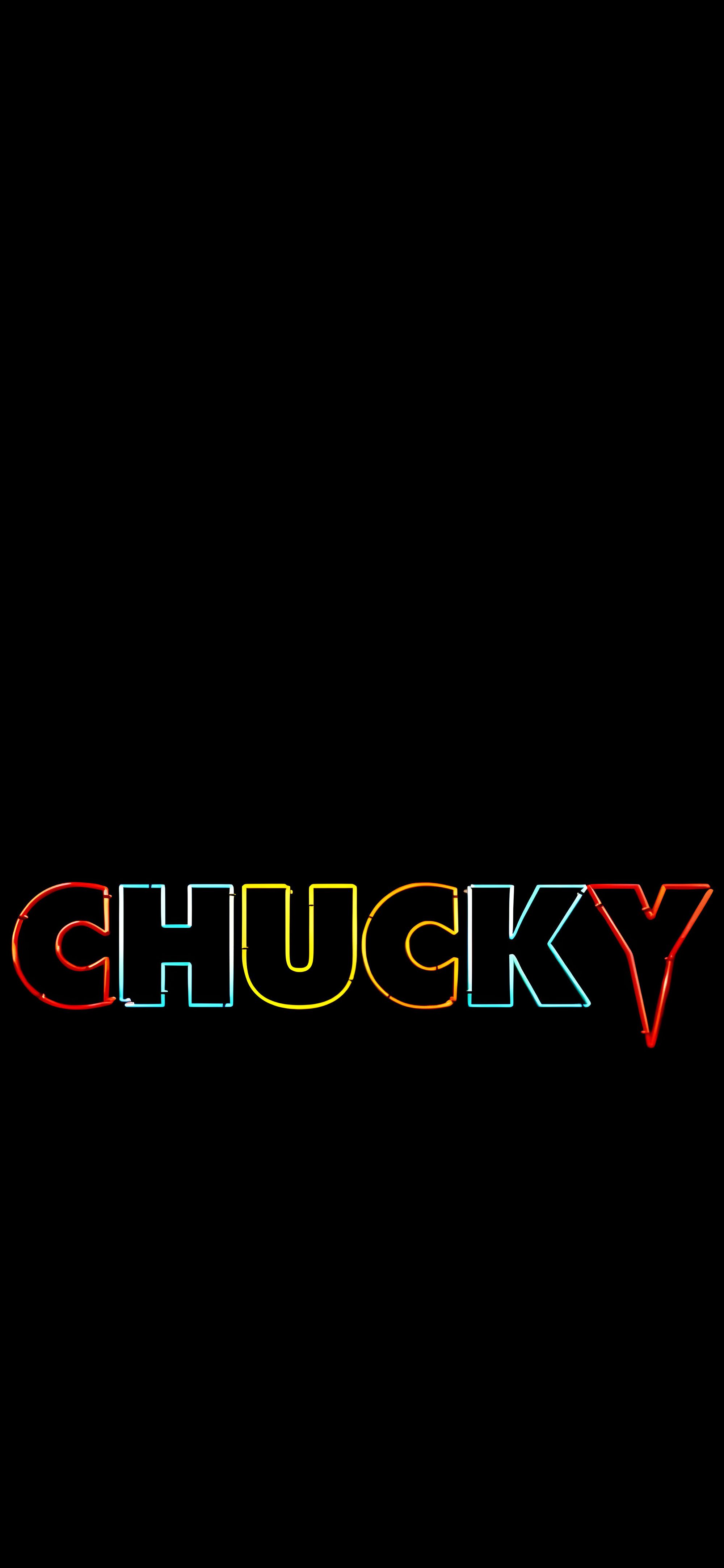 2000x4329 Chucky Neon Horror Logo Wallpaper Dark HD Wallpaper