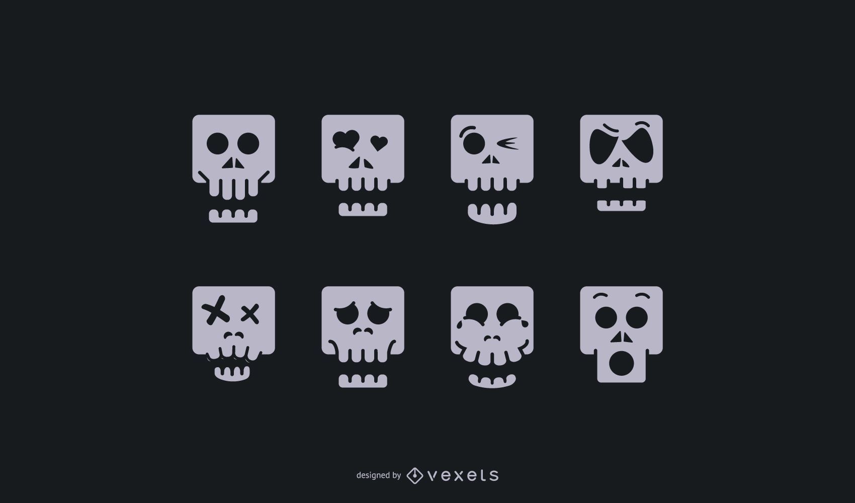 1700x1000 Halloween Horror Objects Icon Pack Vector Download
