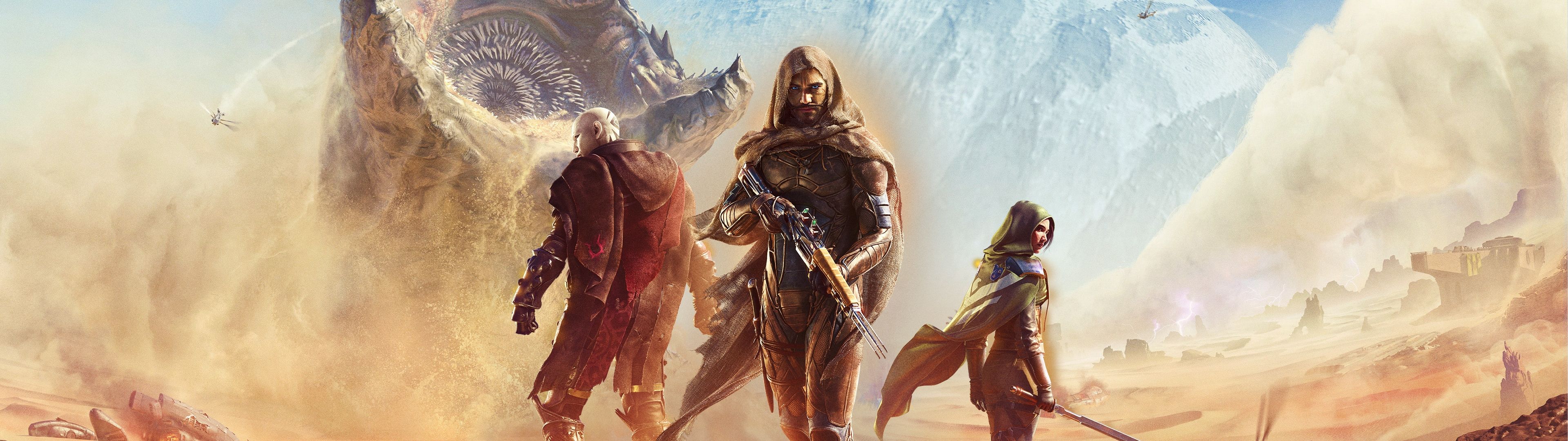 3840x1080 Dune: Awakening Wallpaper 4K, Key Art, PlayStation Xbox One