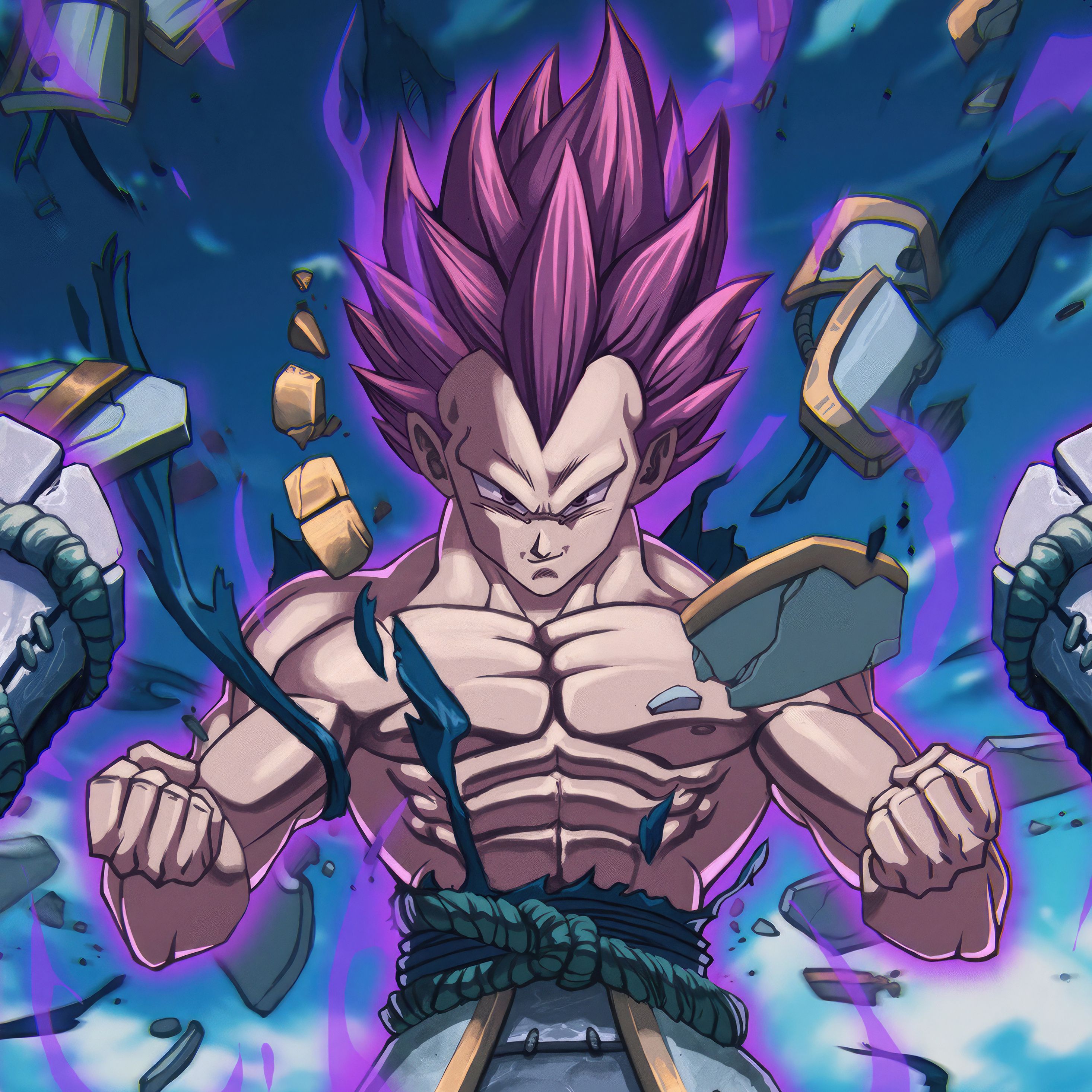 2932x2932 Samurai Vegeta Ultra Ego iPad Pro Retina Display , HD 4k Wallpaper, Image, Background, Photos and Picture