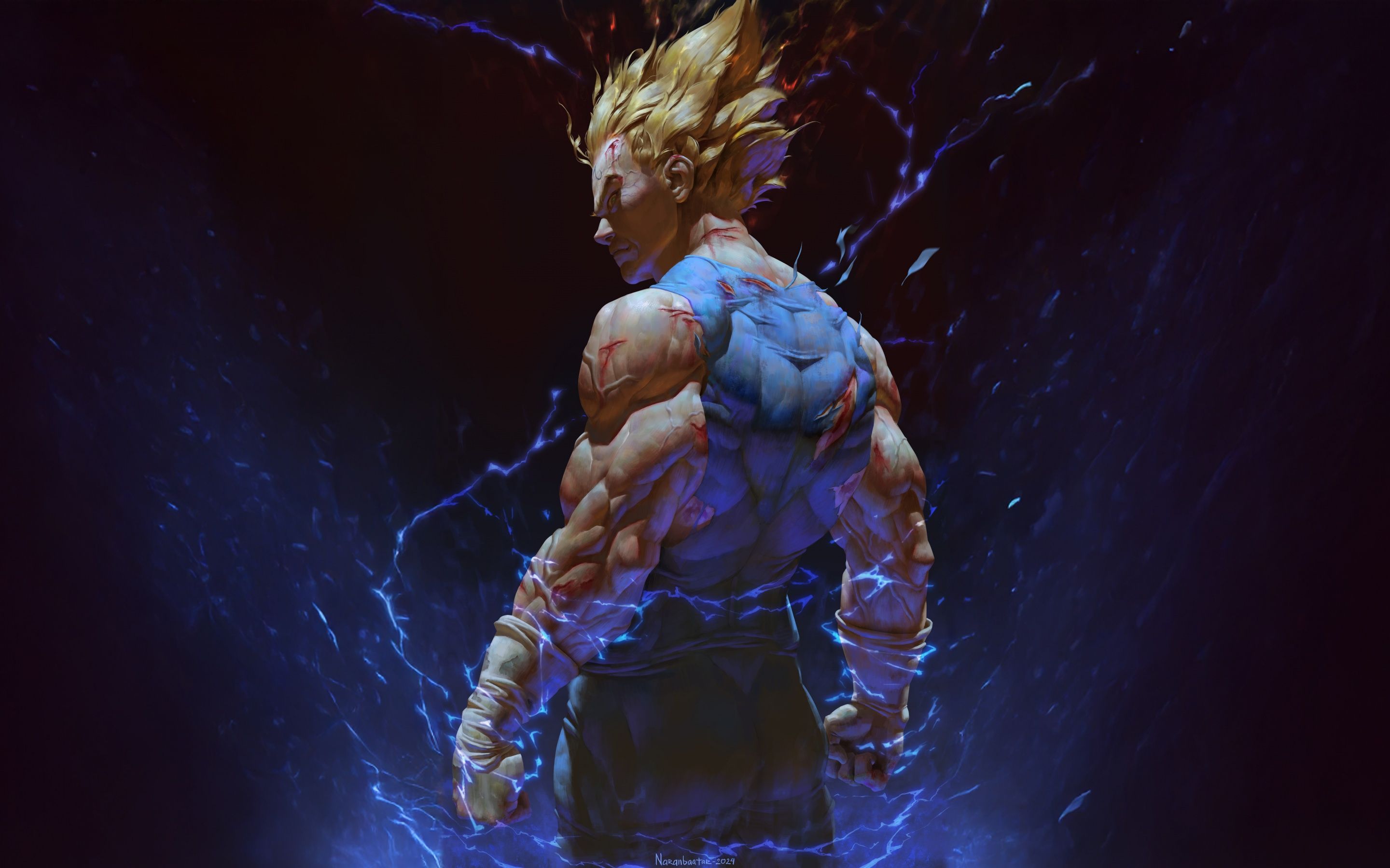 2880x1800 Vegeta Wallpaper 4K, Muscular, Super Saiyan Blue, 5K