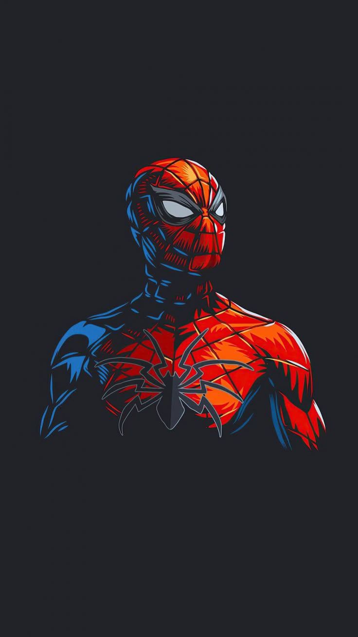 736x1308 Spider Man Dark Minimalism iPhone Wallpaper with 900x1600 Resolution