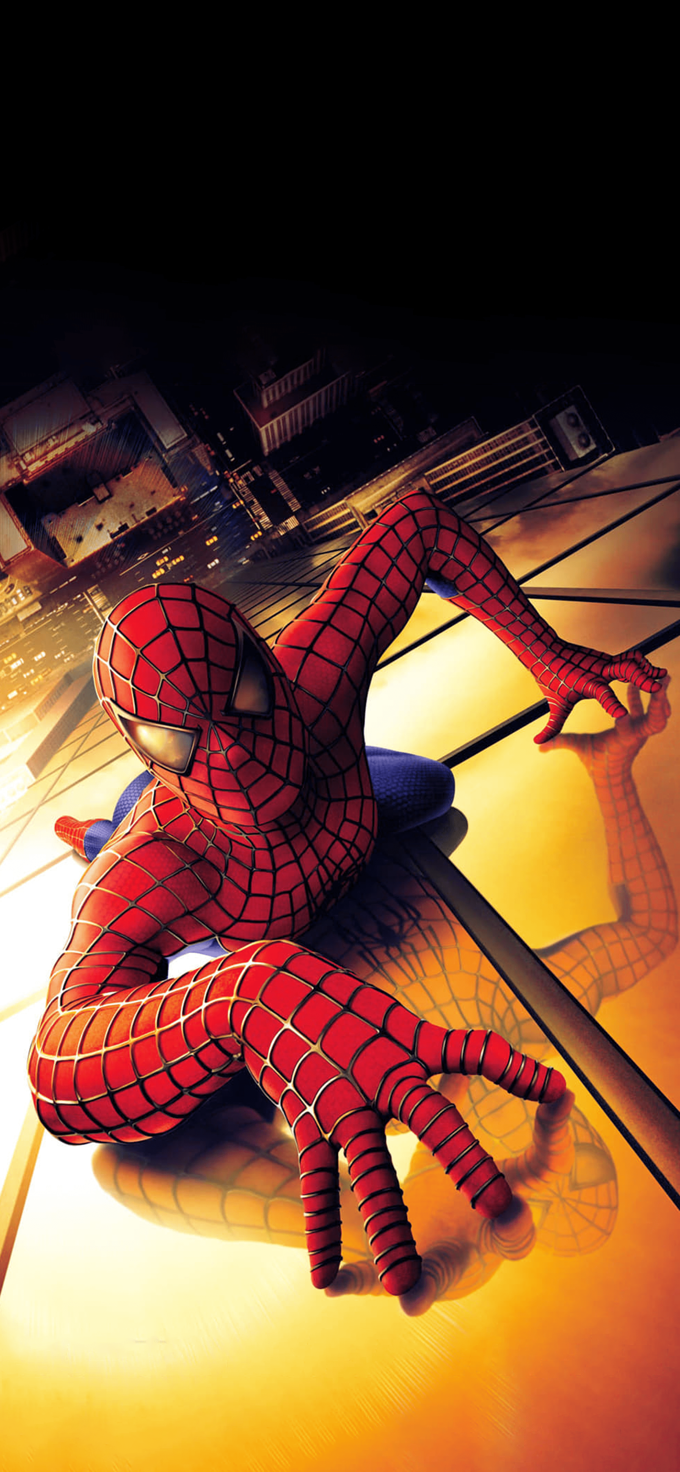 2160x4677 Removed The Text From Sam Raimi's Spider Man (2002) And Converted It Into A Mobile Wallpaper Format And Filled In The Gaps. [2160 X 3840] [2160 X 4677]