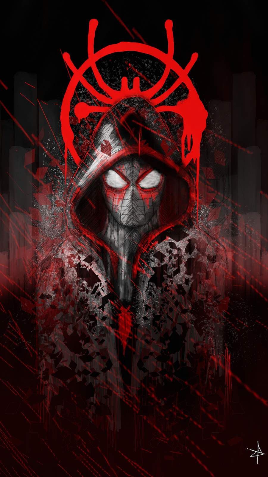 900x1600 Miles Morales iPhone XR Wallpaper