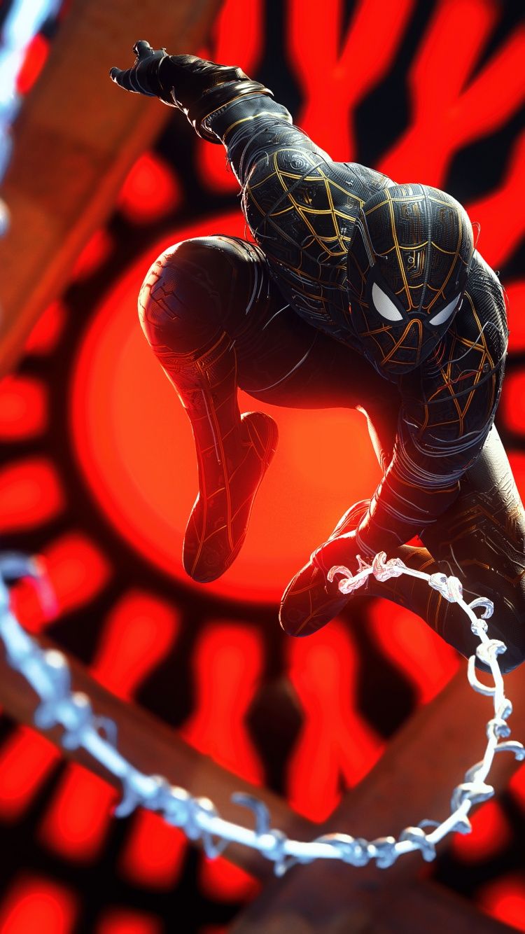 750x1334 Spider Man: No Way Home Wallpaper 4K, Red, Spiderman