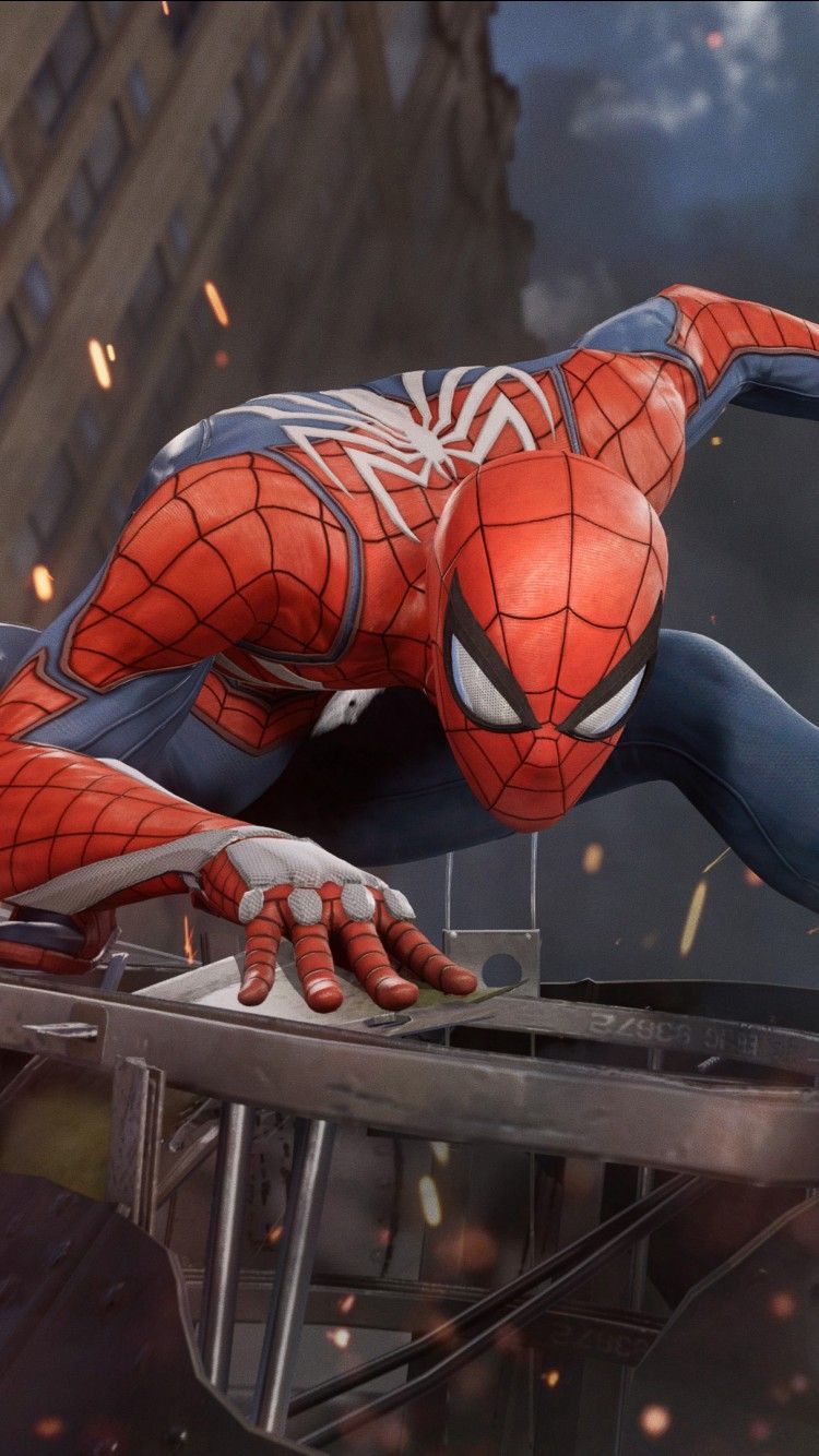 750x1334 Spider Man PS4 2018 4K Wallpaper