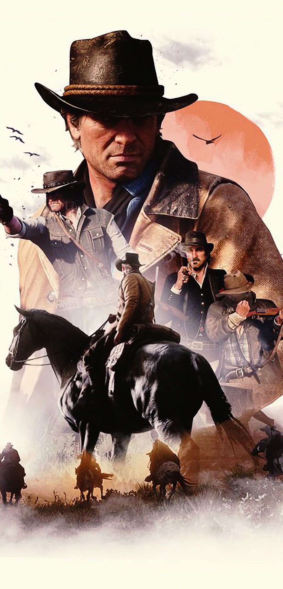 1080x2246 Phone wallpaper: Arthur Morgan, Red Dead Redemption Dutch Van Der Linde, John Marston, Uncle (Red Dead), Javier Escuella, Video Game, Bill Williamson, Micah Bell, Sadie Adler, Red Dead 441459