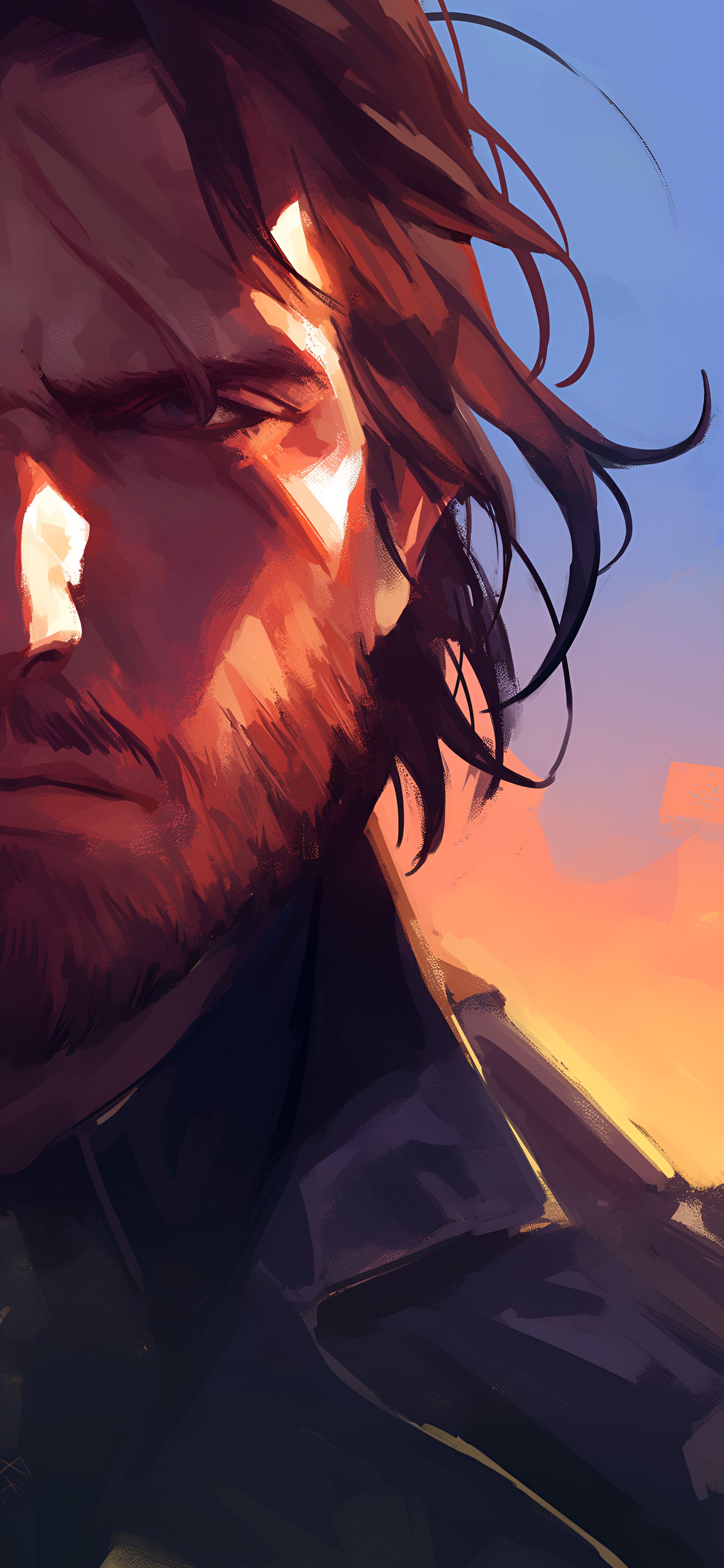 2000x4329 John Marston and Arthur Morgan Matching Wallpaper
