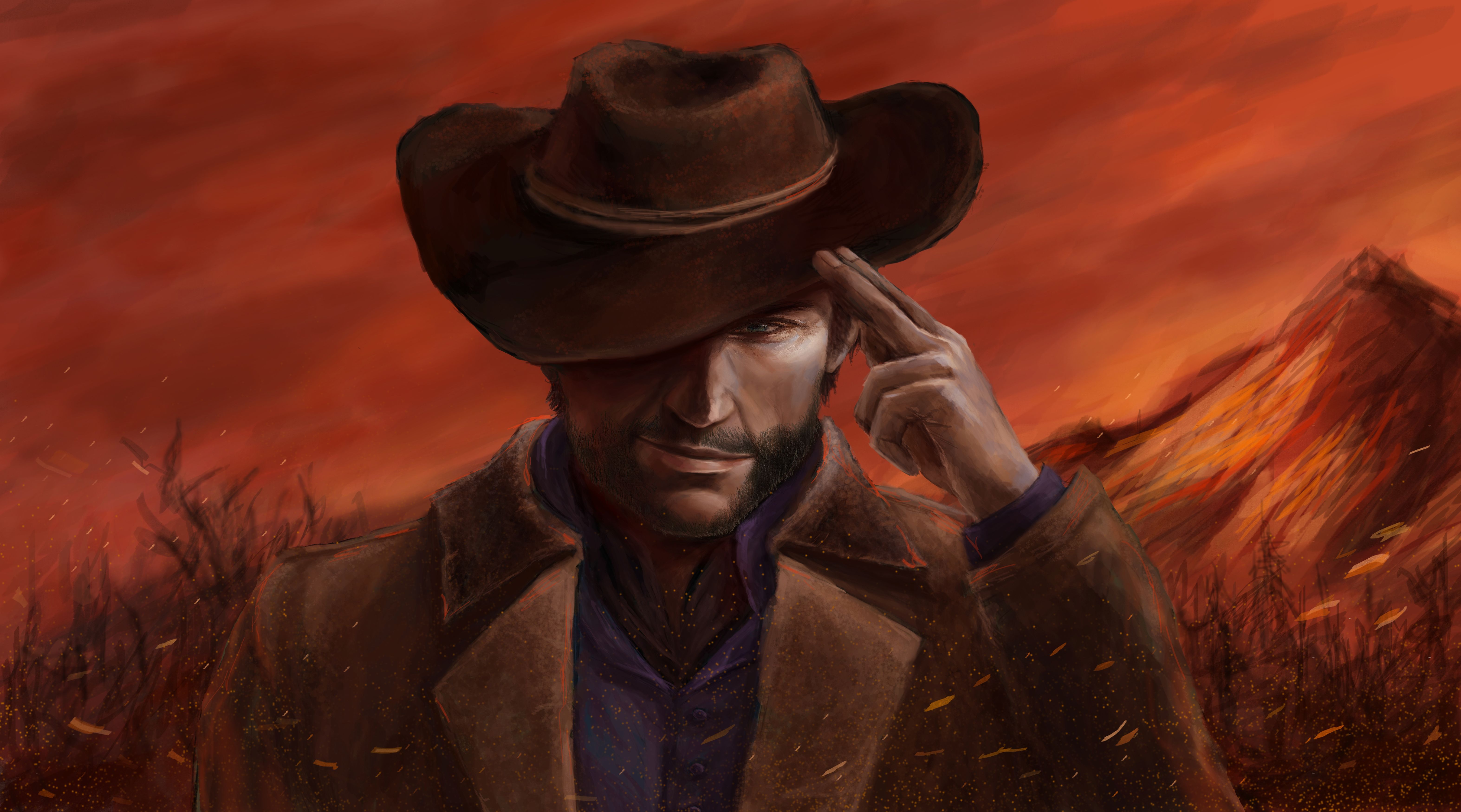 6294x3500 Wallpaper Red Dead Redemption Red Dead Redemption, Arthur Morgan, John Marston, Cowboy Hat, Background Free Image
