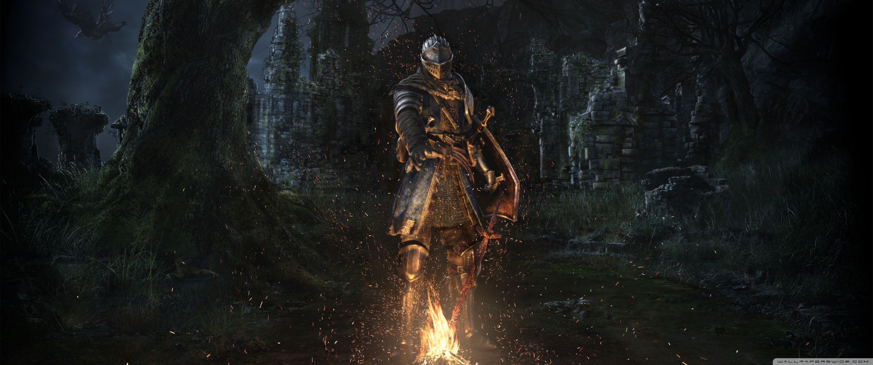 3440x1440 Dark Souls Remastered 2018 video game 4K UHD Wallpaper for UltraHD Desktop and TV and Triple : Smartphone and Tablet Devices