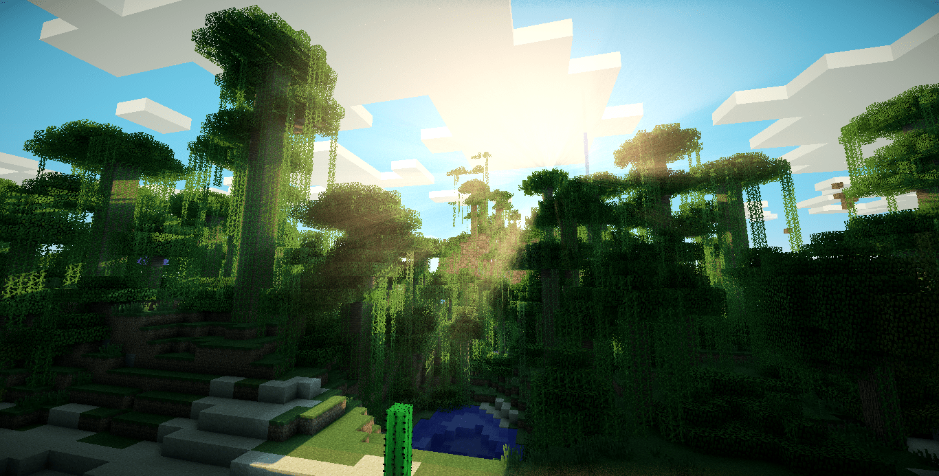 1366x693 Minecraft Banner Wallpaper