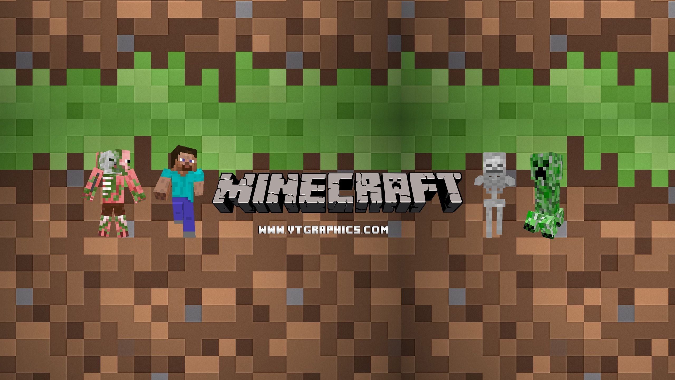 2560x1440 Minecraft YouTube Banner