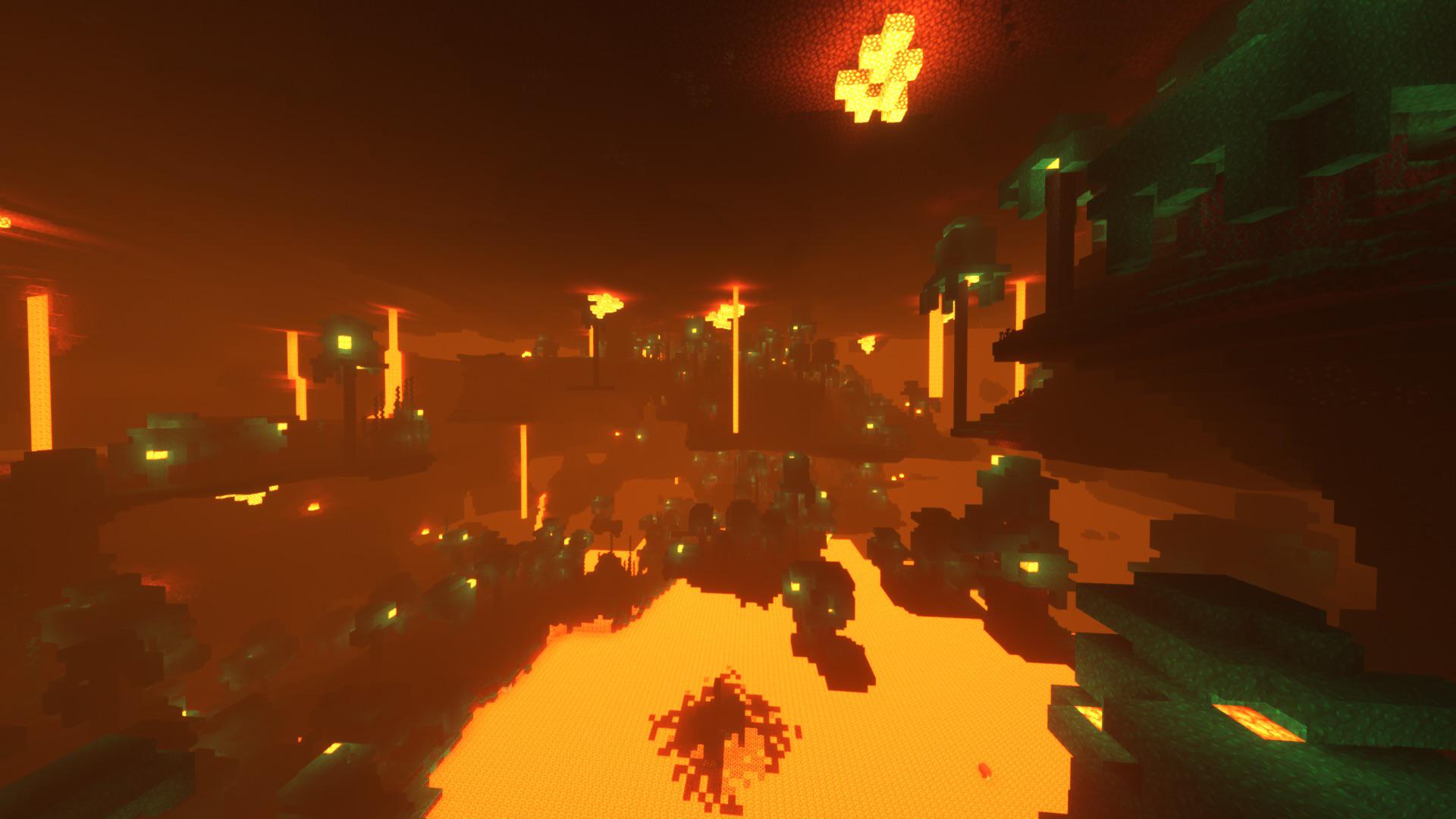 1920x1080 Screenshots I took while exploring the nether! This was hella fun (wallpaper material I'd say)
