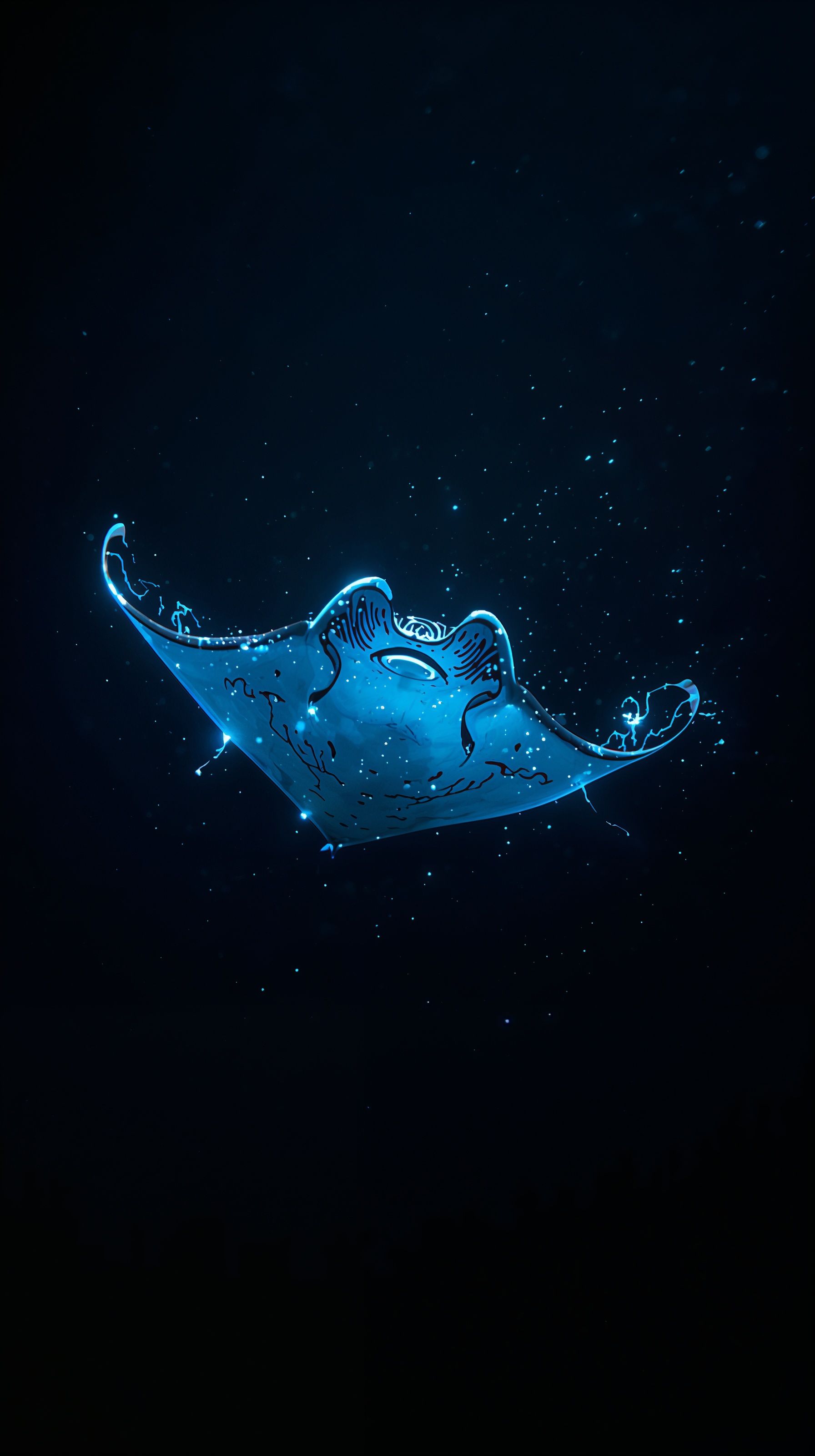 1792x3200 Dark Ocean Wallpaper Aesthetic for Phone