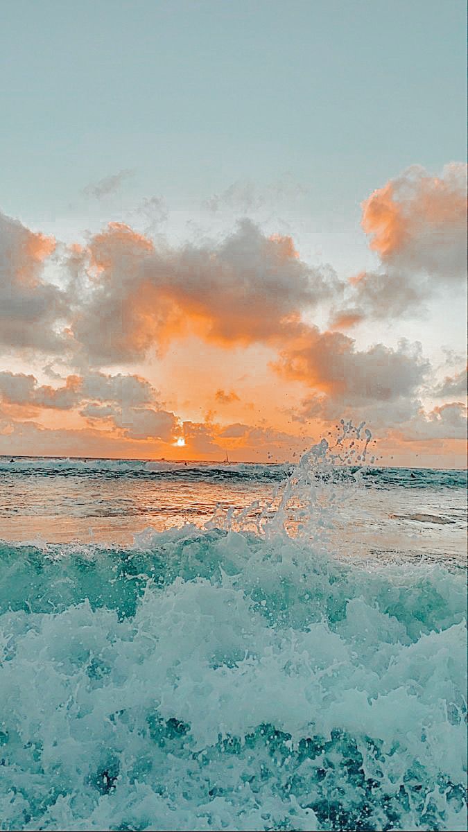 675x1200 Preppy Ocean Aesthetic Wallpaper