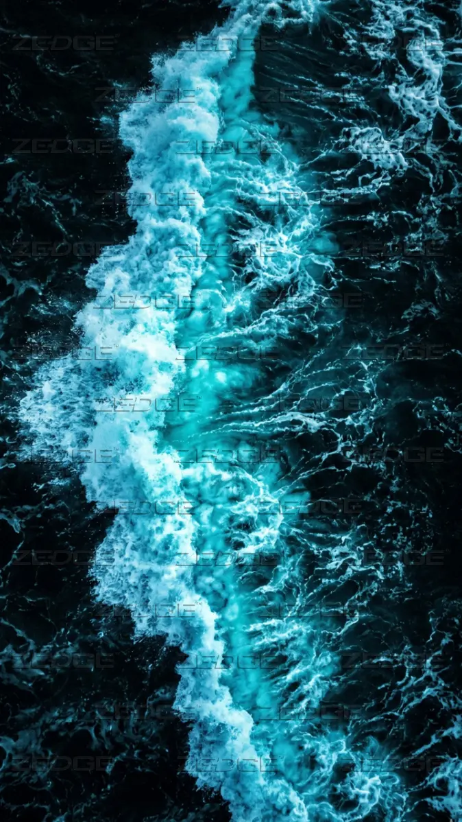 674x1198 Dark Ocean Wave wallpaper