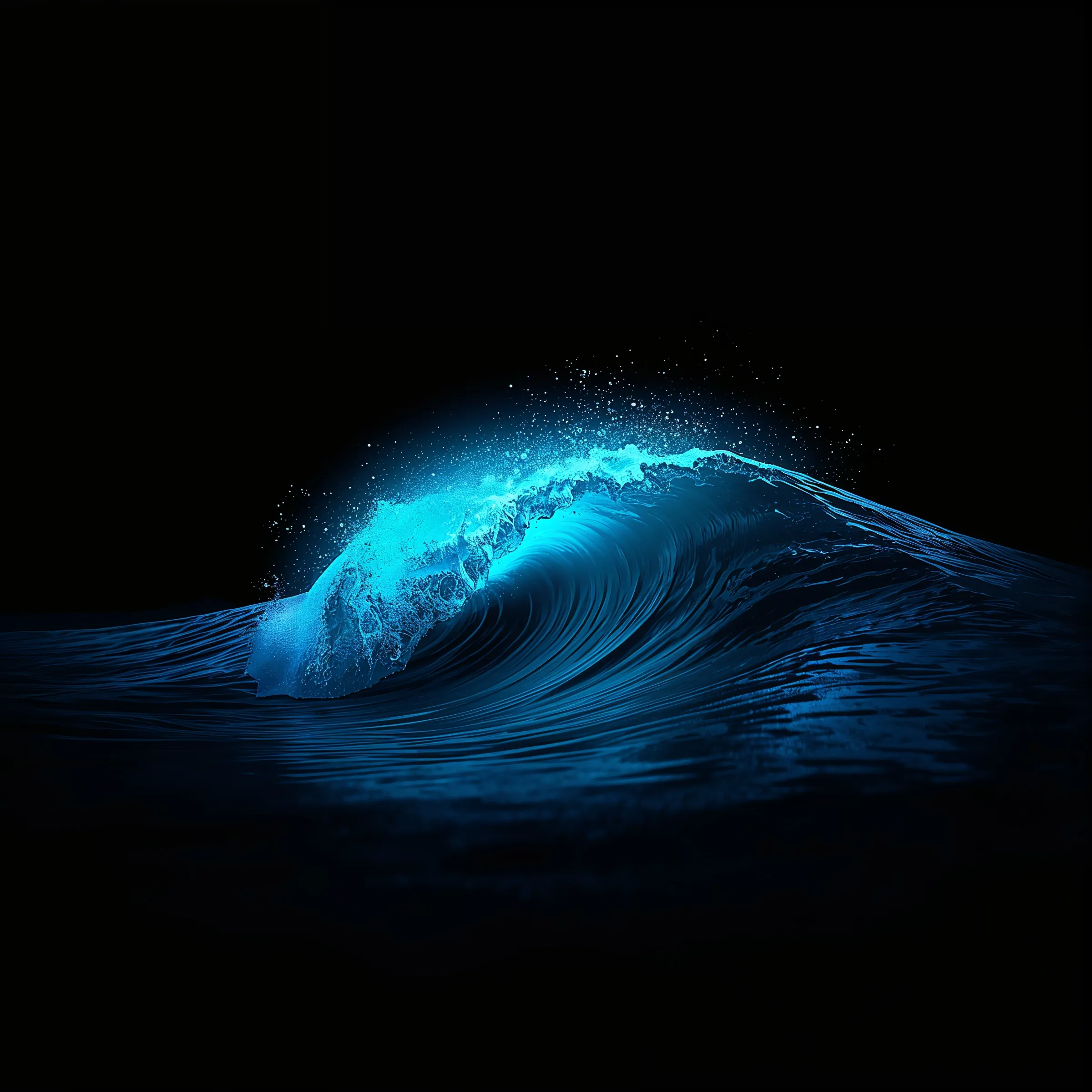 2400x2400 Dark Ocean Wallpaper Aesthetic for Phone