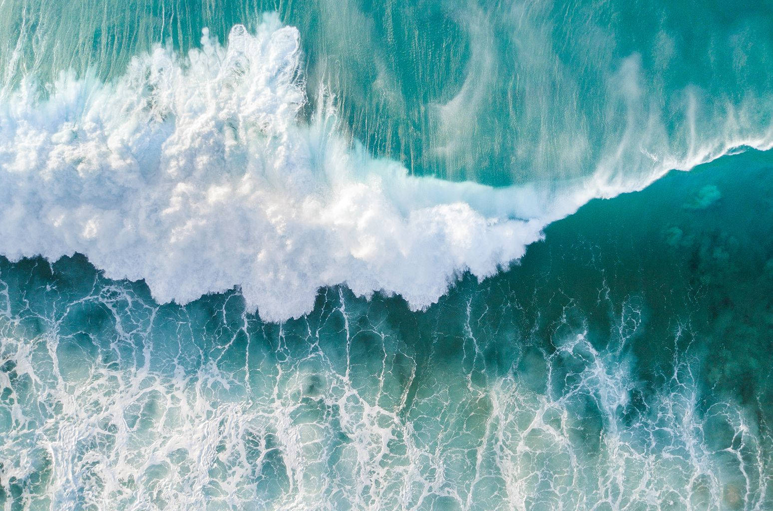 1548x1024 Download Beautiful Aesthetic Ocean Waves Wallpaper