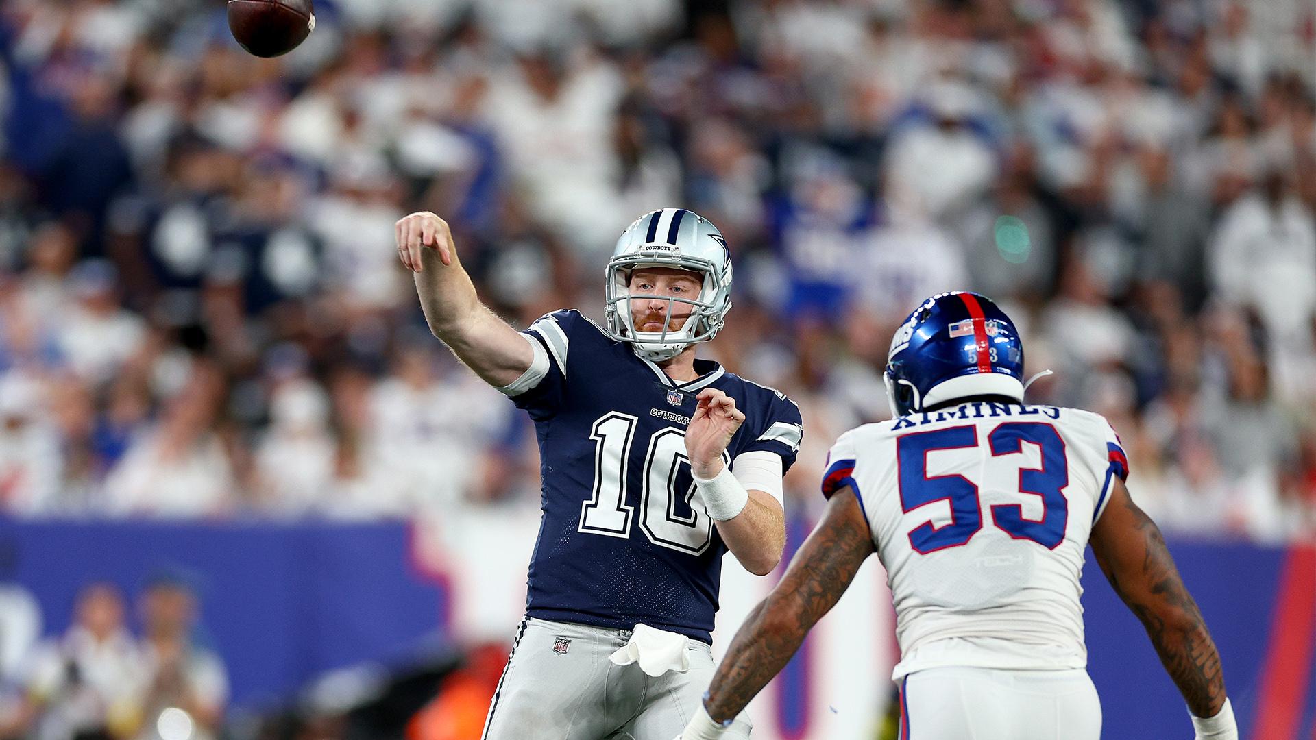 1920x1080 historic facts about Cooper Rush after Cowboys' 'Monday Night Football' win over Giants