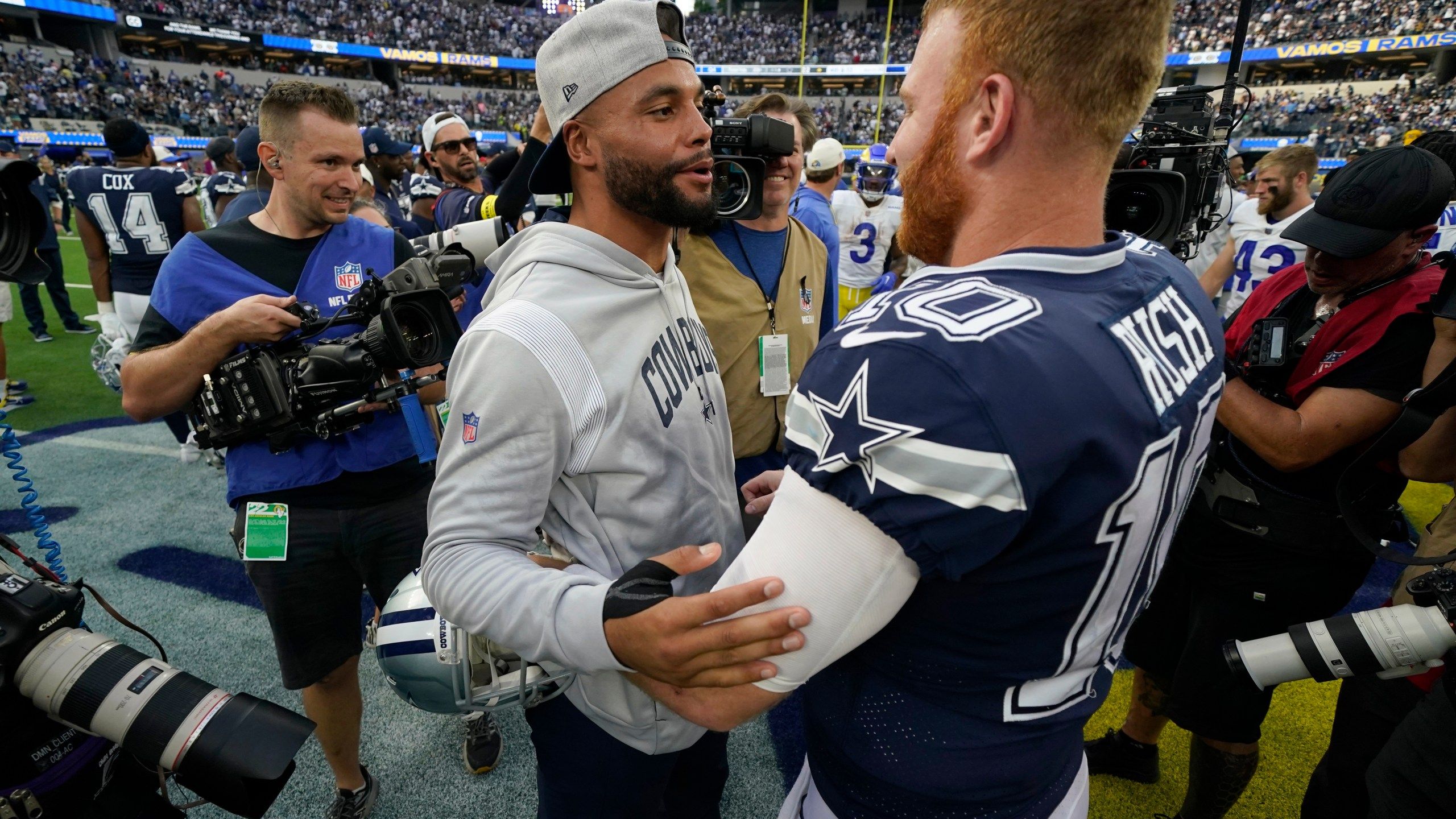 2560x1440 Cowboys preparing for another start from Rush against Eagles