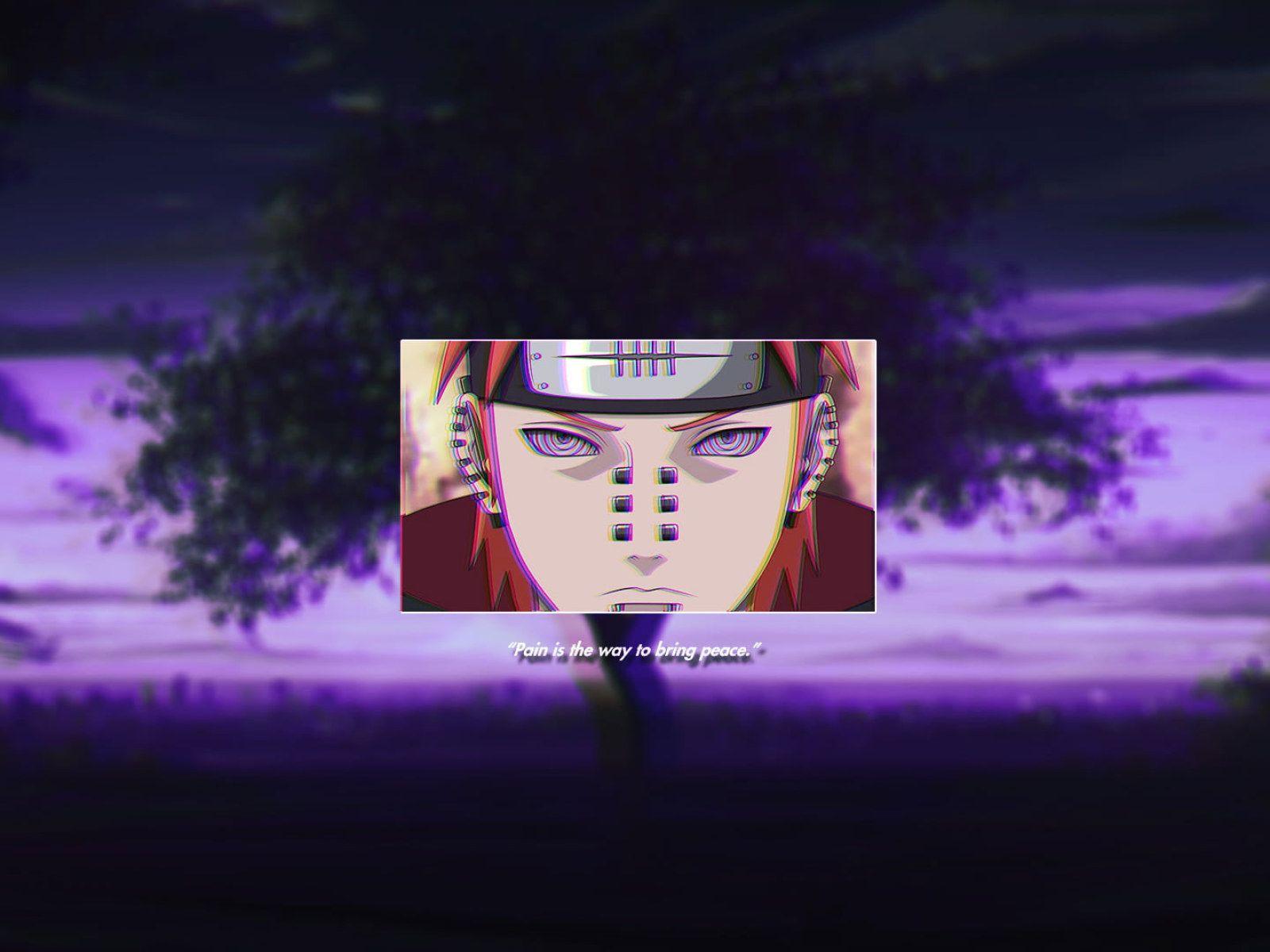 1600x1200 Naruto (anime) wallpaper, purple background, VHS, anime boys, Rinnegan • Wallpaper For You HD Wallpaper For Desktop & Mobile