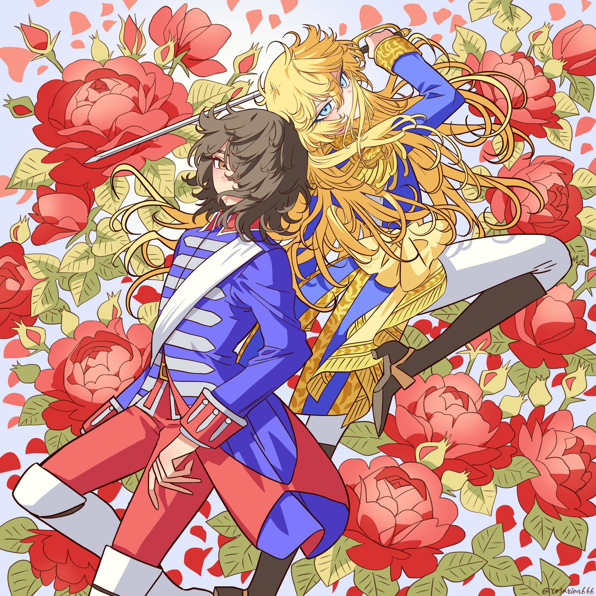 2000x2000 Berusaiyu no Bara (The Rose of Versailles) Wallpaper by Meremero Anime Image Board