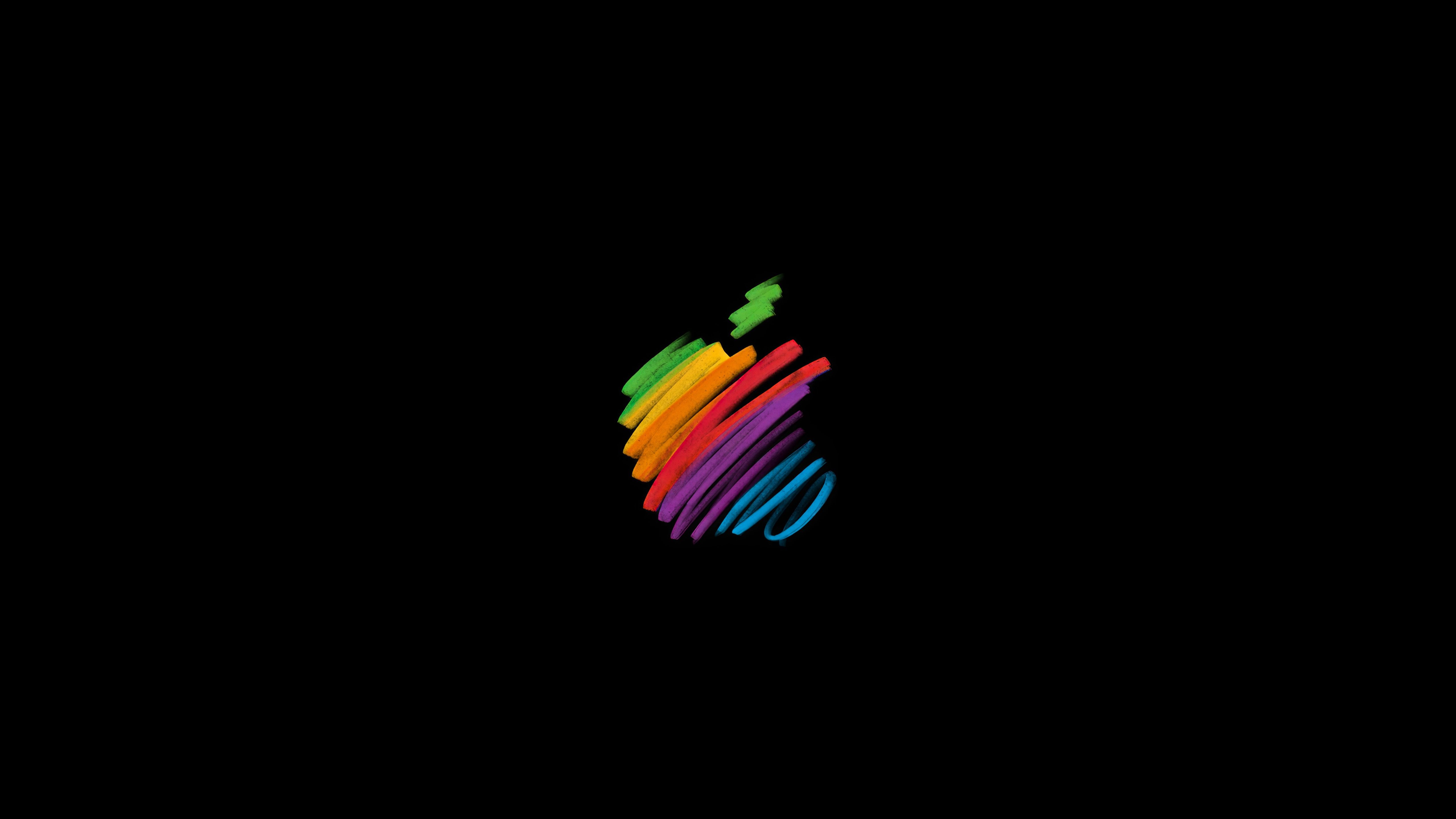 5120x2880 Celebrate Apple's 50th Anniversary with a Nifty Scribble  Apple Logo Wallpaper X Daily