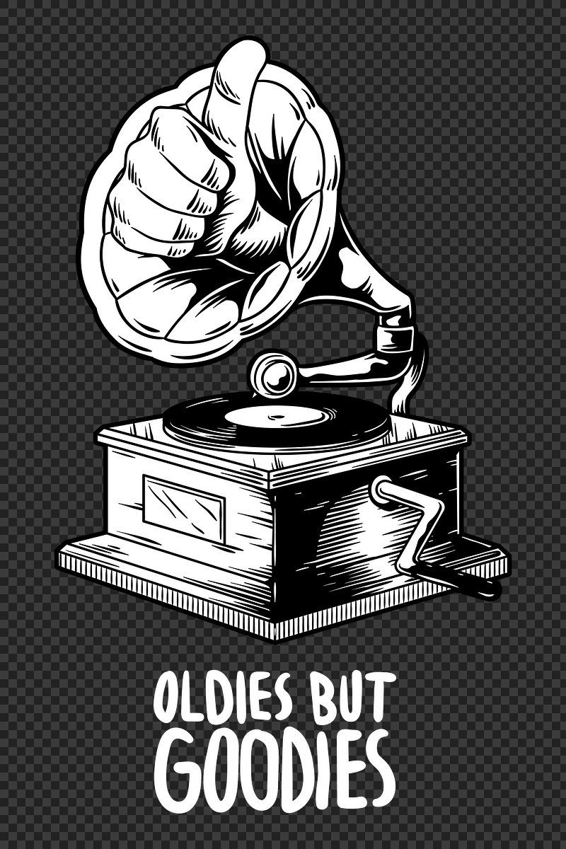 800x1200 Oldies goodies music creative illustration. Premium Photo Illustration
