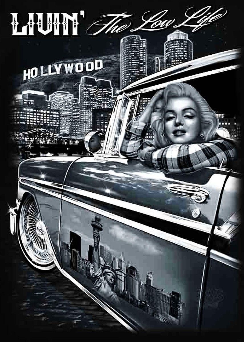 856x1200 Low Rider Cruising Marilyn Monroe Mens Heavyweight T Shirt Print On Shaka Wear T
