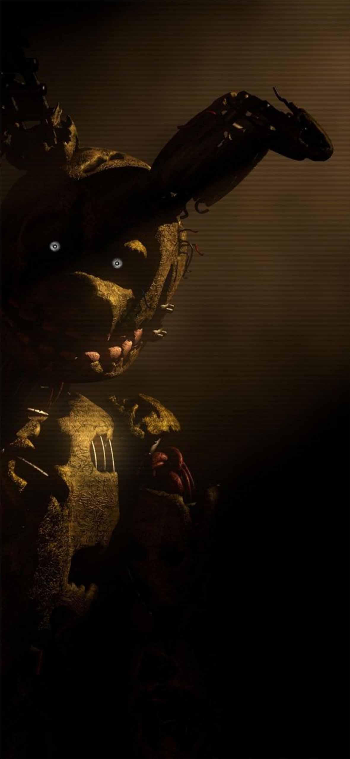 1180x2554 FNAF Springtrap Creepy Dark Horror Wallpaper