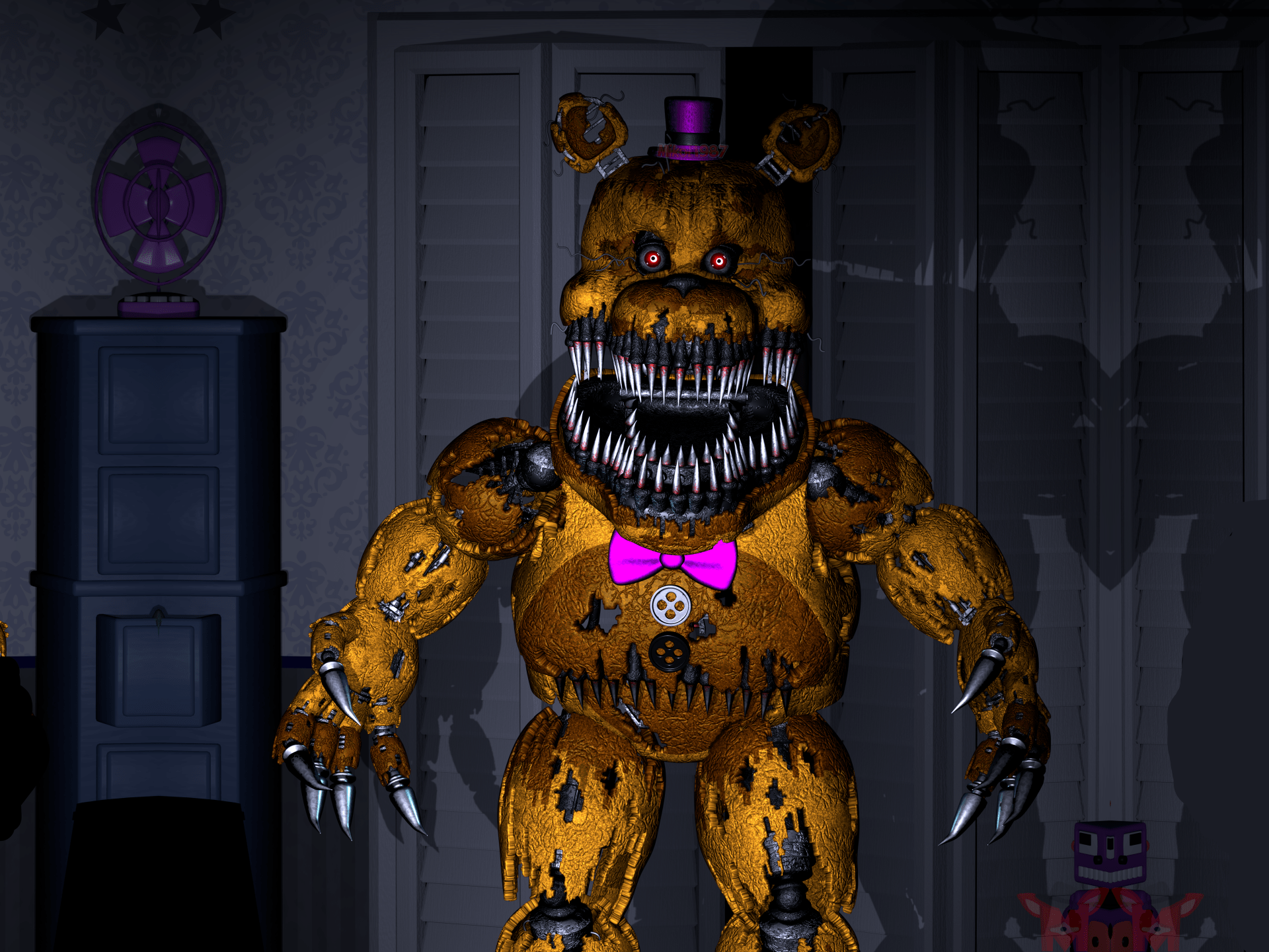 1920x1440 Five Nights at Freddy's 4 Ultra HD Horror Wallpaper
