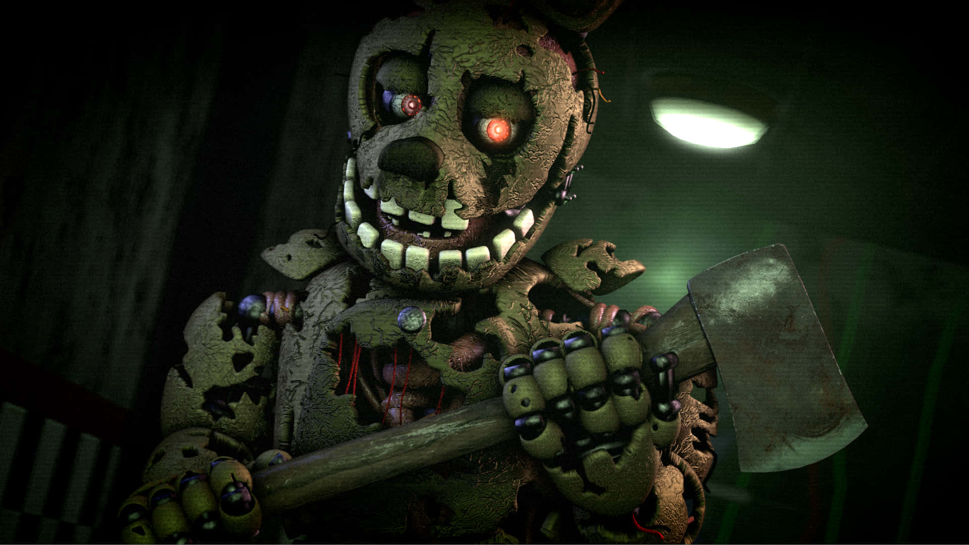 1919x1079 Download Scary Fnaf Spring Bonnie Picture