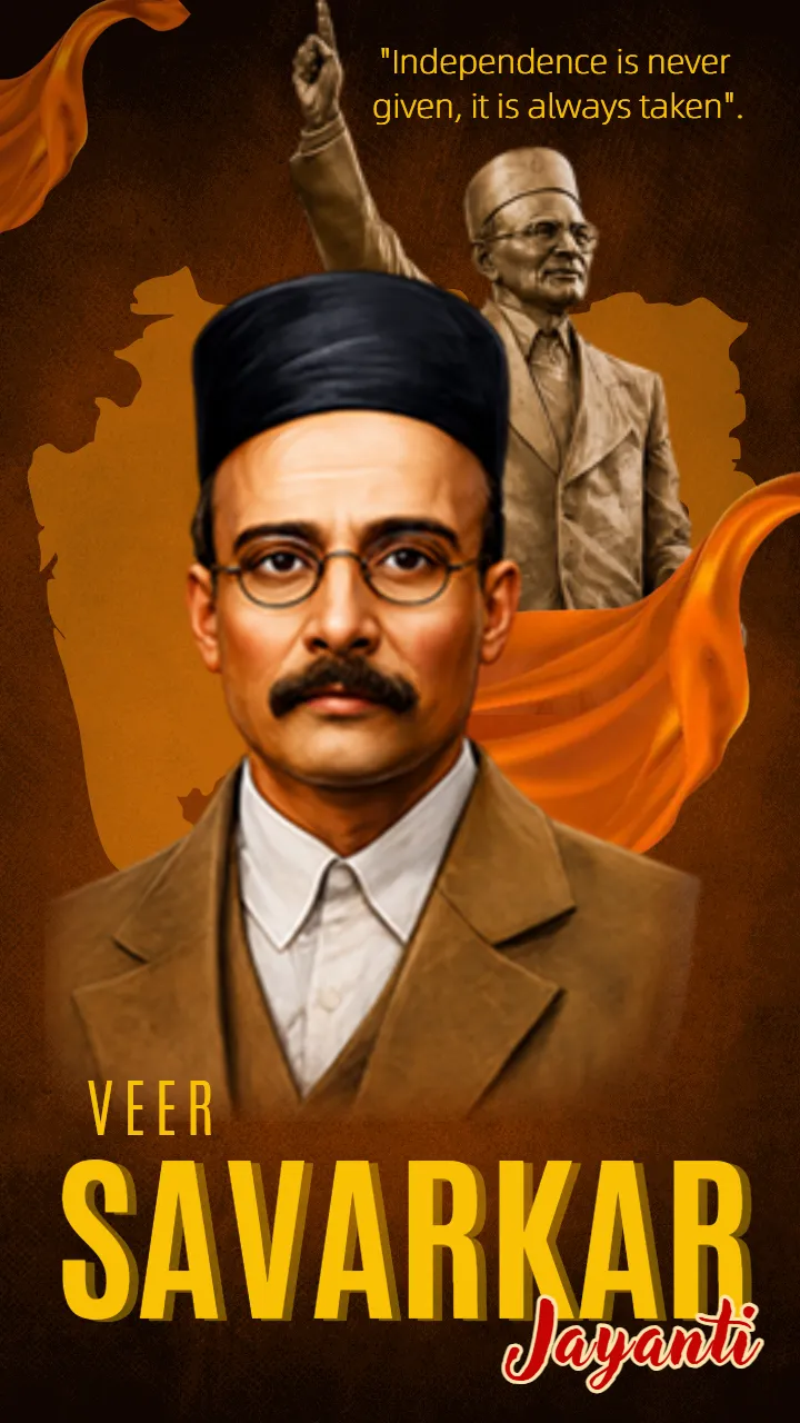 720x1280 Swatantrya Veer Savarkar Jayanti Image, Quotes Download