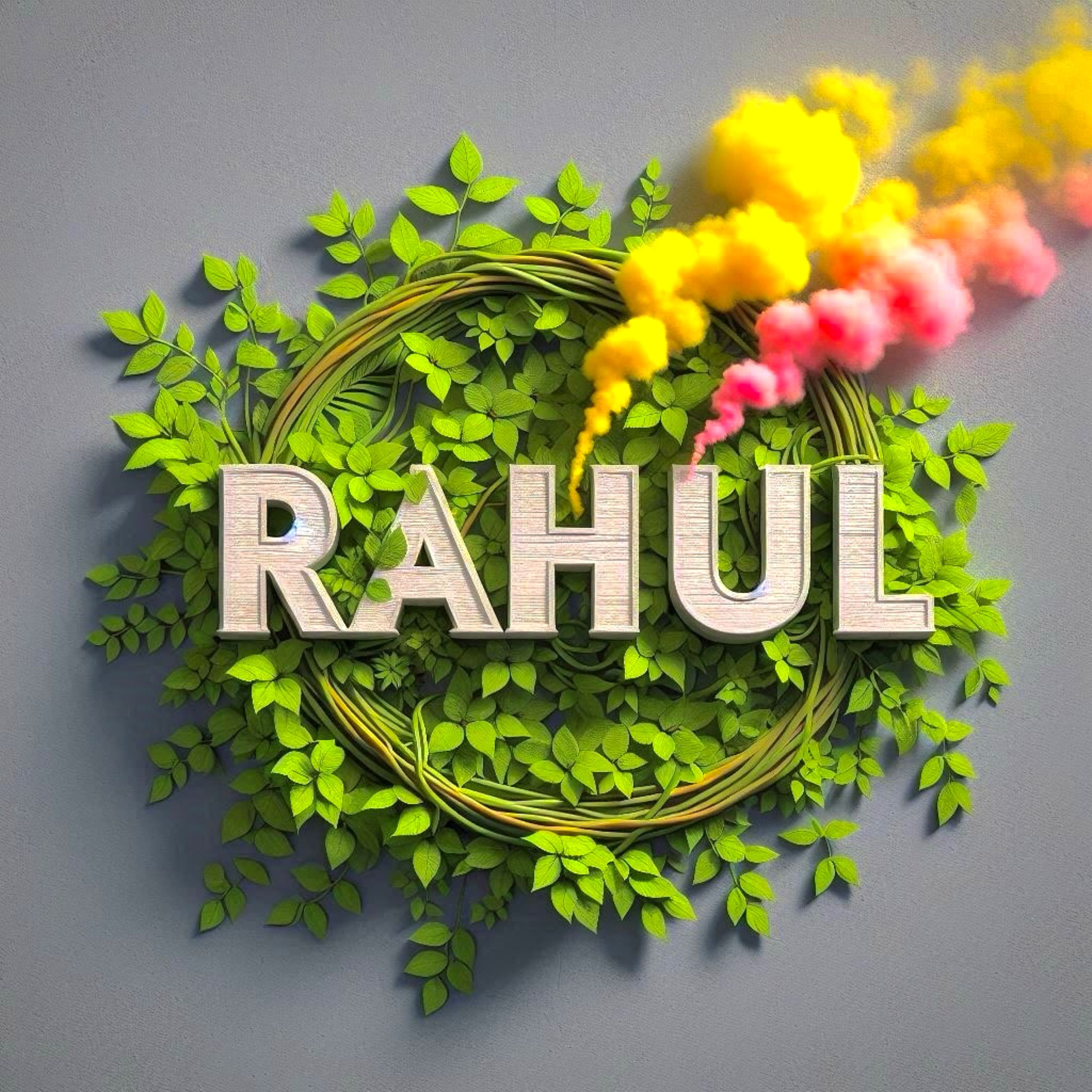 3264x3264 Rahul Name Wallpaper
